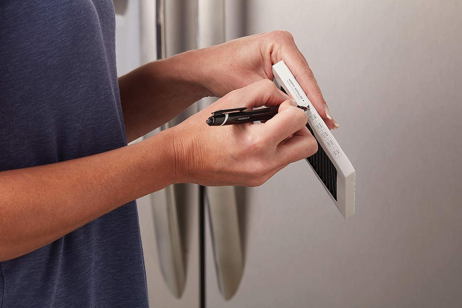 imageFRIGIDAIRE PAULTRA Pure Air Ultra Refrigerator Air Filter with Carbon Technology to Absorb Food Odors 65 Inch x 475 Inch2 Count Pack of 1