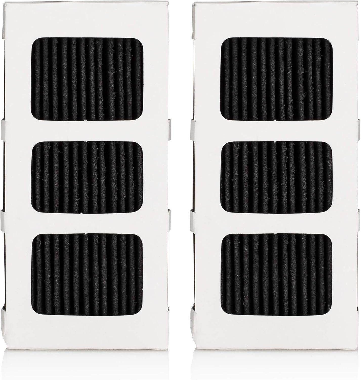 imageFRIGIDAIRE PAULTRA2 Pure Air Ultra II Refrigerator Air Filter with Carbon Technology to Absorb Food Odors 38 Inch x 18 Inch White2 Count Pack of 1