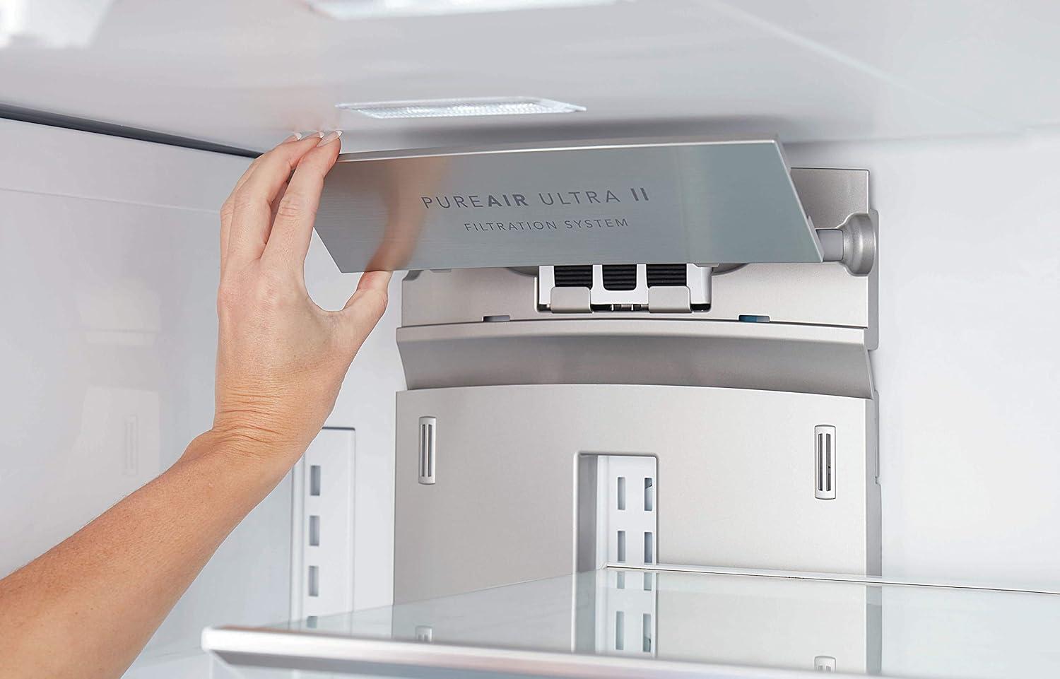 imageFRIGIDAIRE PAULTRA2 Pure Air Ultra II Refrigerator Air Filter with Carbon Technology to Absorb Food Odors 38 Inch x 18 Inch White4 Count Pack of 1