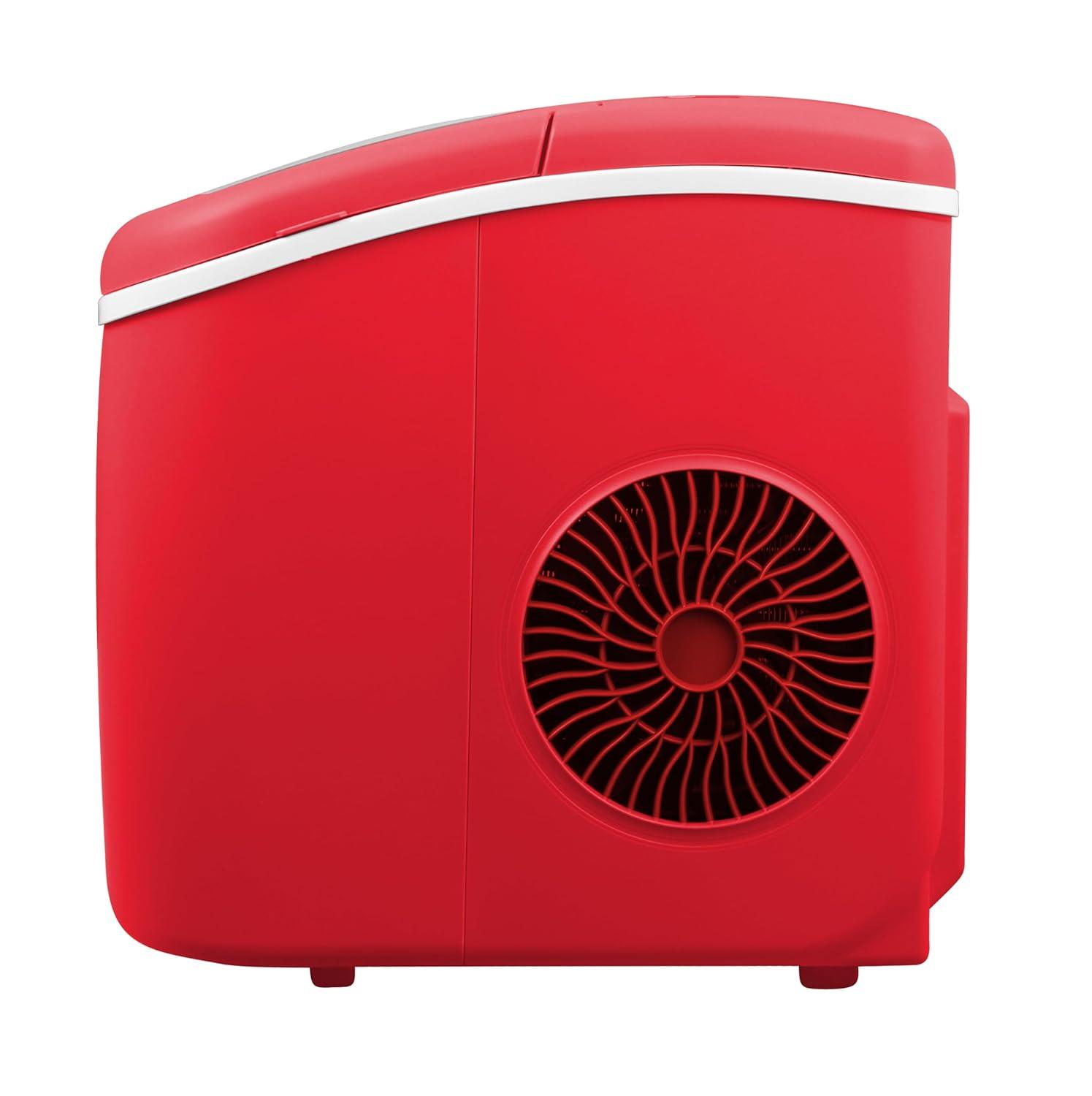 imageFRIGIDAIRE Portable Compact Ice Maker Counter Top Ice Making Machine 26lb per day WhiteRed