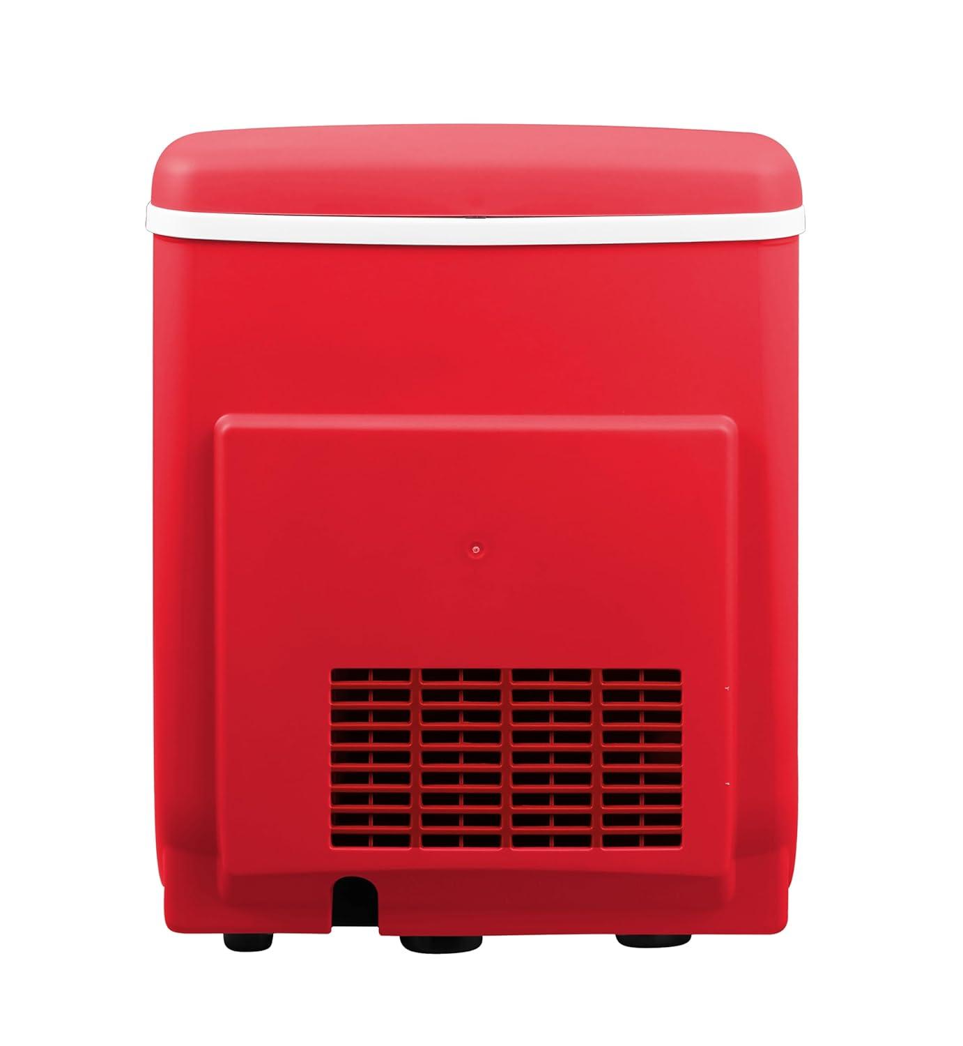 imageFRIGIDAIRE Portable Compact Ice Maker Counter Top Ice Making Machine 26lb per day WhiteRed