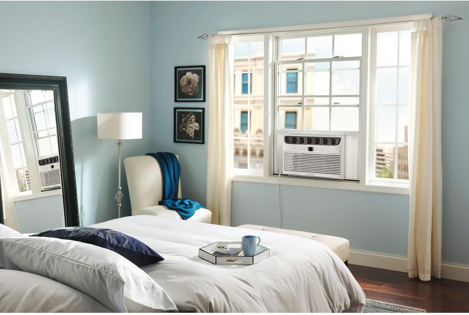 imageFrigidaire 10000 BTU Smart Inverter Window Air Conditioner with WiFi and Energy Star Certification Cools Up to 450 Sq Ft Ultra Quiet Operation WhiteWhite