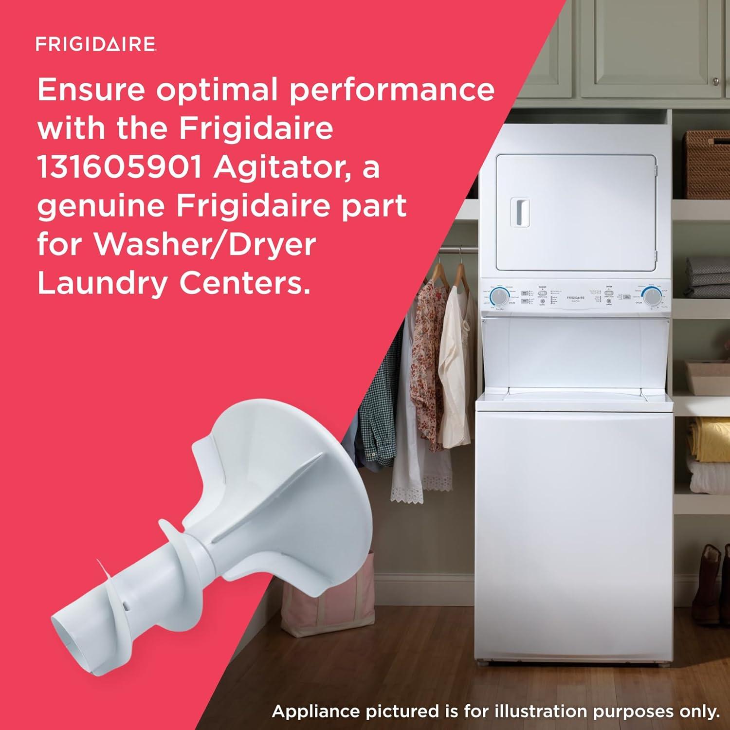 imageFrigidaire 131605901 Agitator for WasherDryer Laundry Centers White