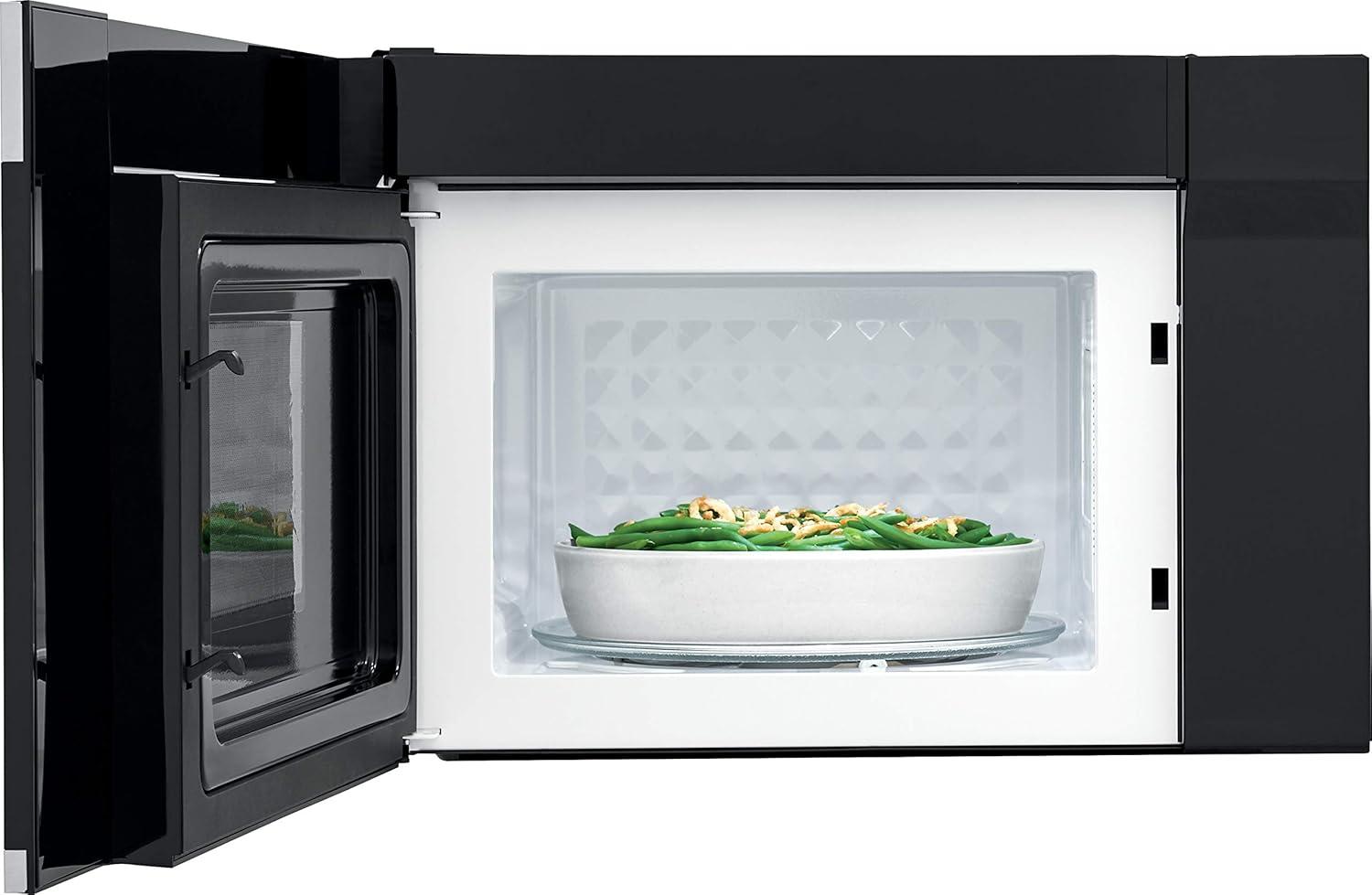 imageFrigidaire 14 Cu Ft Compact OvertheRange Microwave in White with Automatic Sensor CookingStainless Steel
