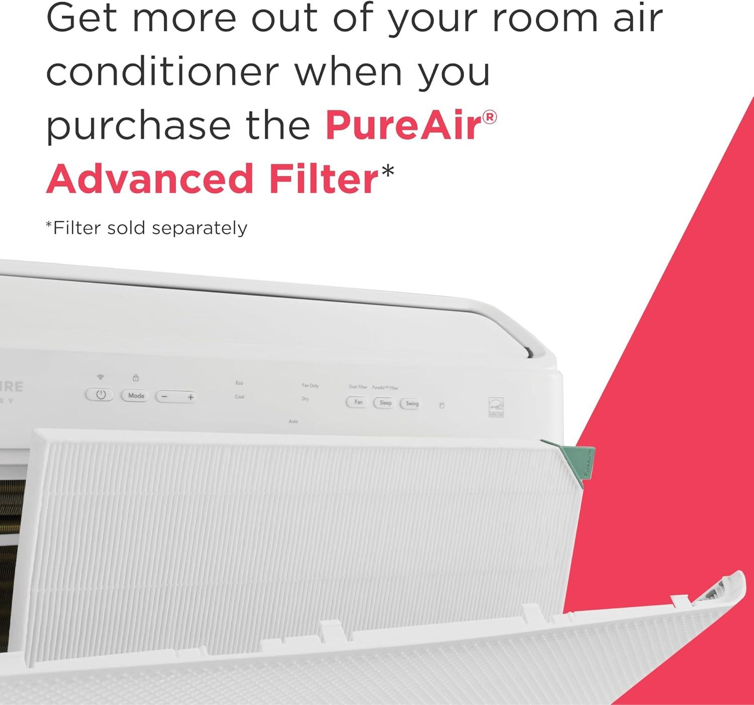 imageFrigidaire 14000 BTU Smart Inverter Window Air Conditioner with WiFi and Energy Star Certification Cools Up to 700 Sq Ft Ultra Quiet Operation White14 000 BTU