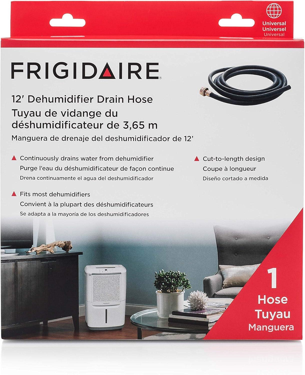 imageFrigidaire 18FFDHMH01 Dehumidifier Drain Hose 12 Foot Black12 foot