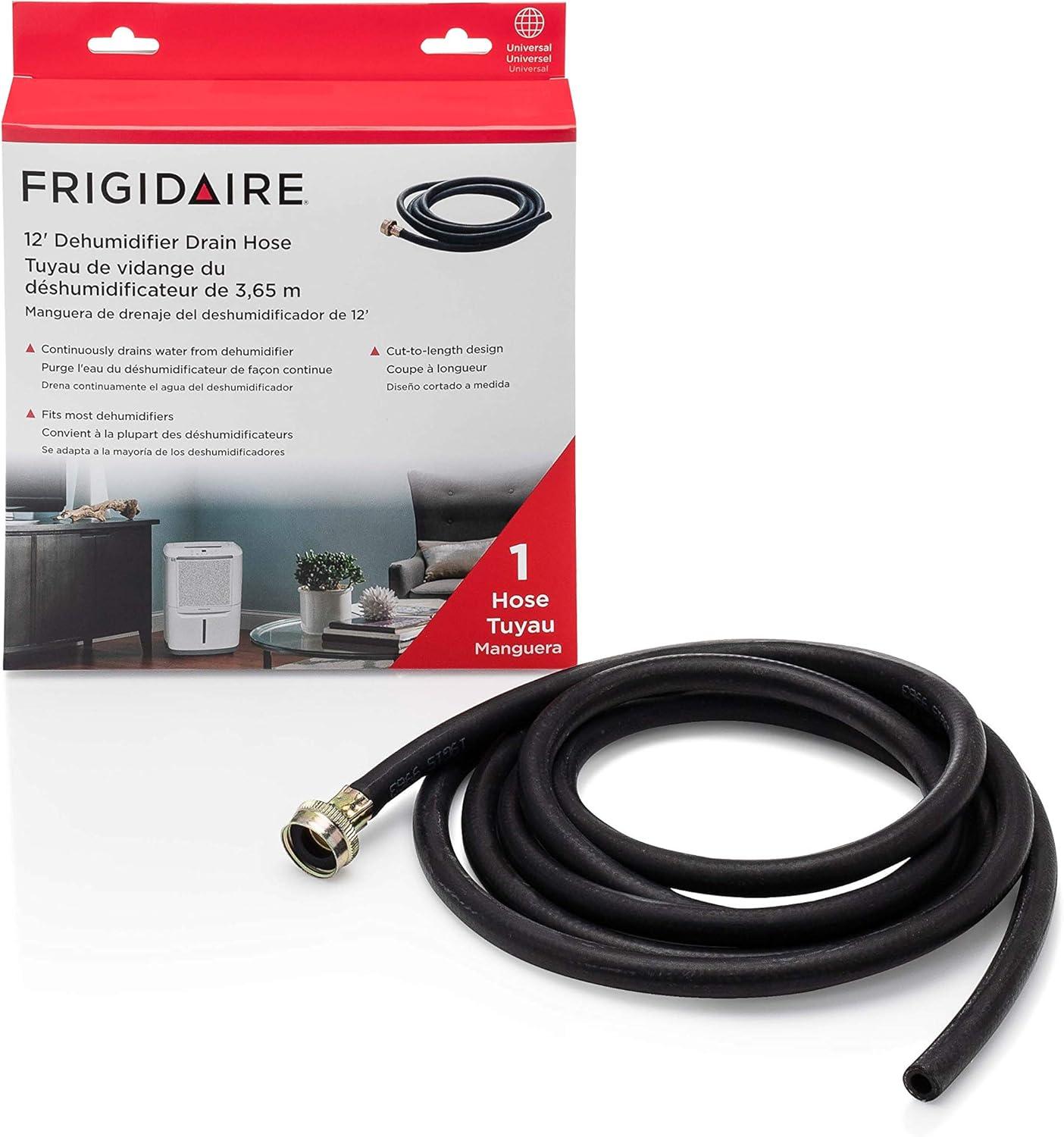 imageFrigidaire 18FFDHMH01 Dehumidifier Drain Hose 12 Foot Black12 foot