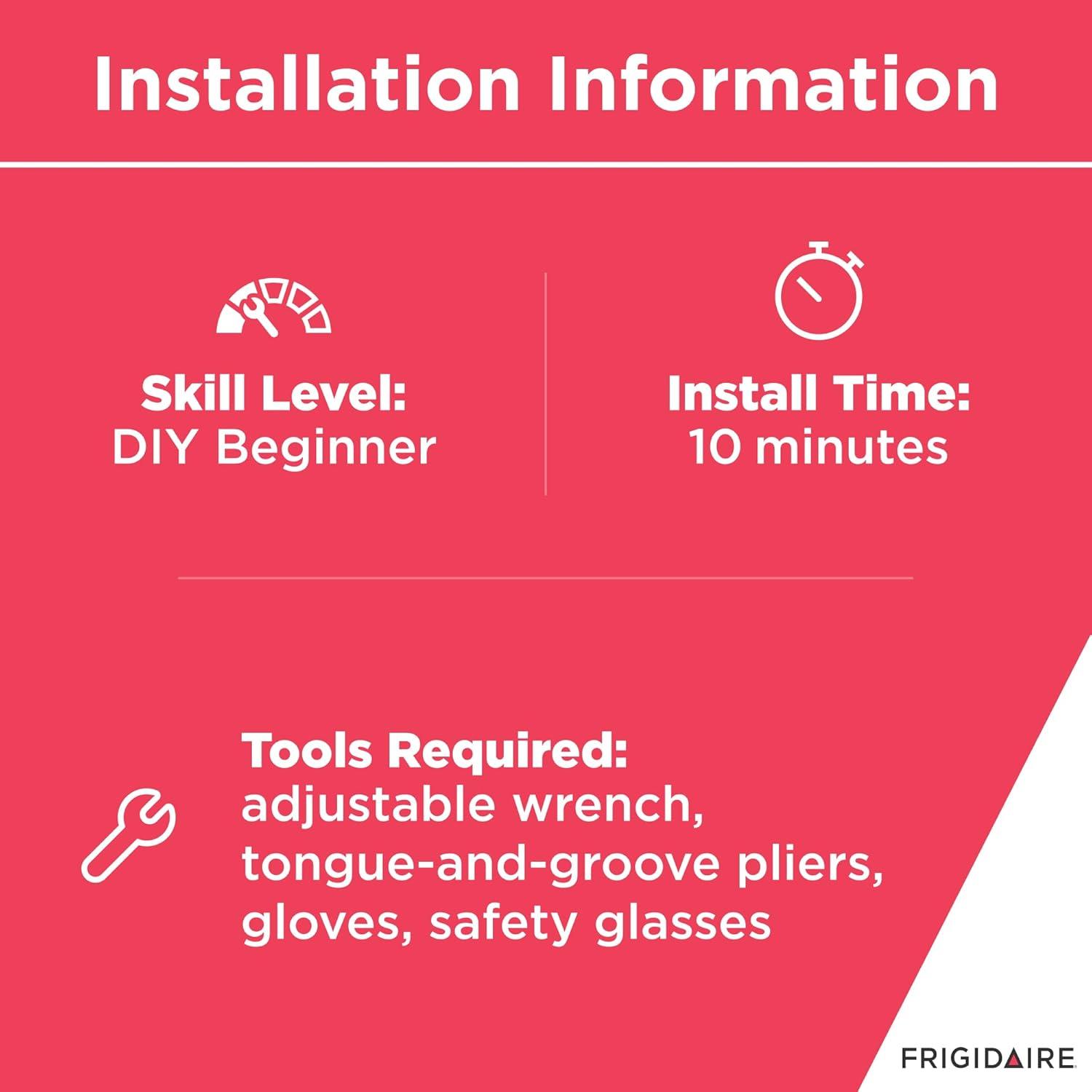 imageFrigidaire 216396900 Adjustable Foot Leveling Leg for Freezers Black