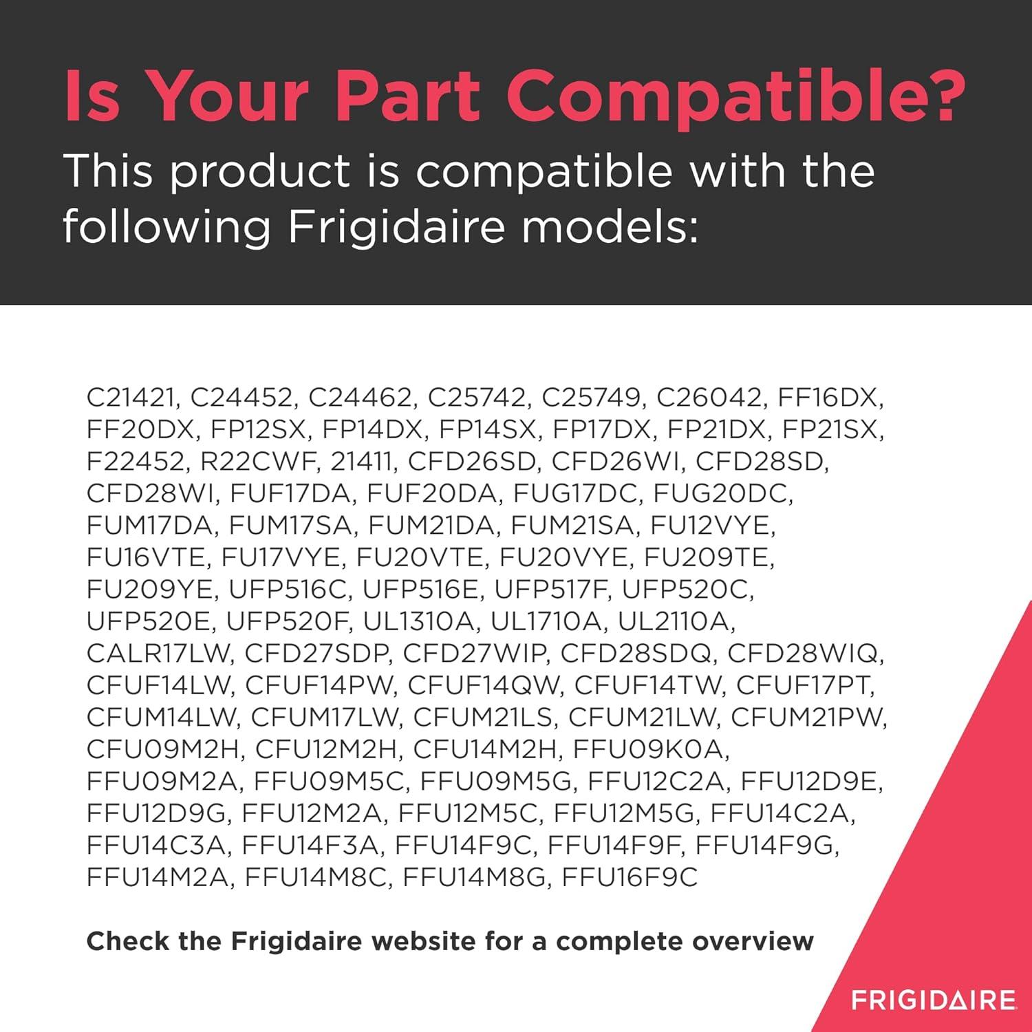 imageFrigidaire 216396900 Adjustable Foot Leveling Leg for Freezers Black