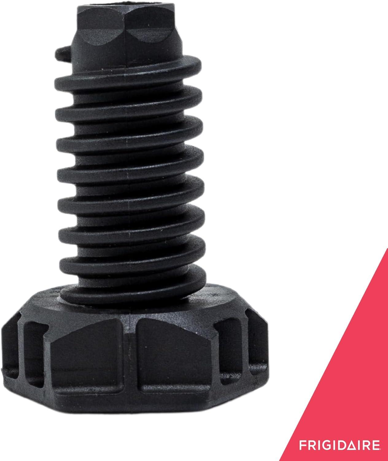 imageFrigidaire 216396900 Adjustable Foot Leveling Leg for Freezers Black