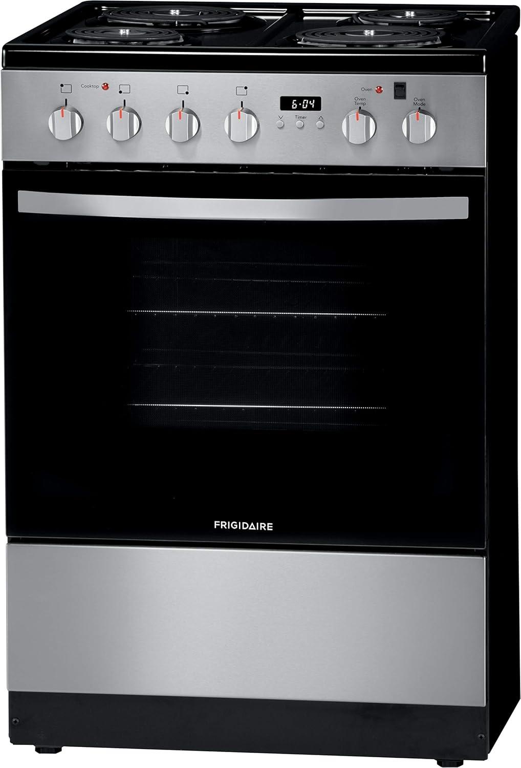 imageFrigidaire 24 in 19 Cu Ft Electric Range in Stainless Steel with Hidden Bake ADA CompliantStainless Steel