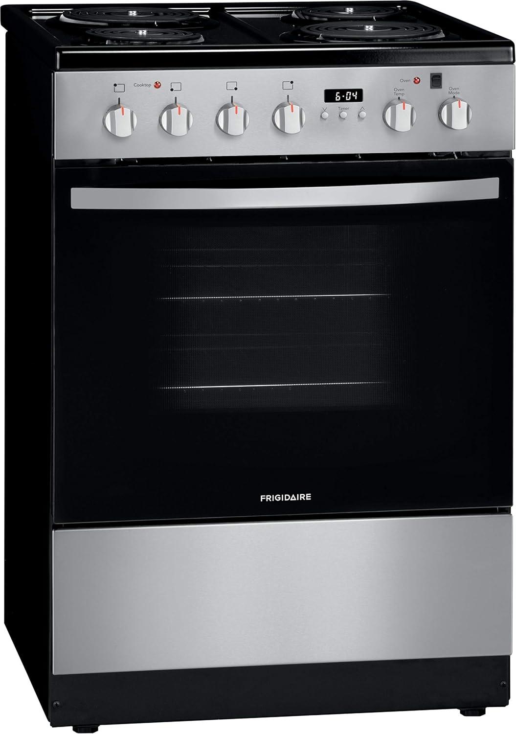 imageFrigidaire 24 in 19 Cu Ft Electric Range in Stainless Steel with Hidden Bake ADA CompliantStainless Steel