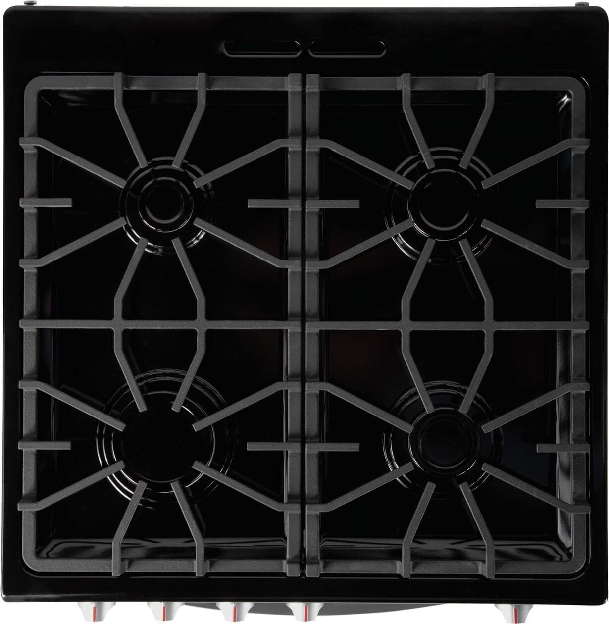 imageFrigidaire 24 in 19 Cu Ft Gas Range in Stainless Steel with Continuous Cast Iron Grates ADA CompliantStainless Steel
