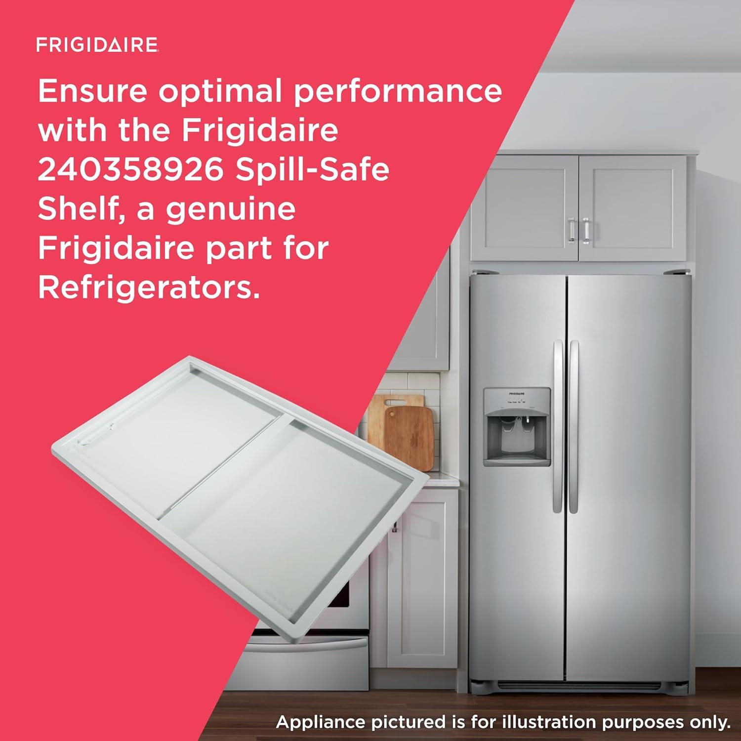 imageFrigidaire 240358926 SpillSafe Shelf for Refrigerators White