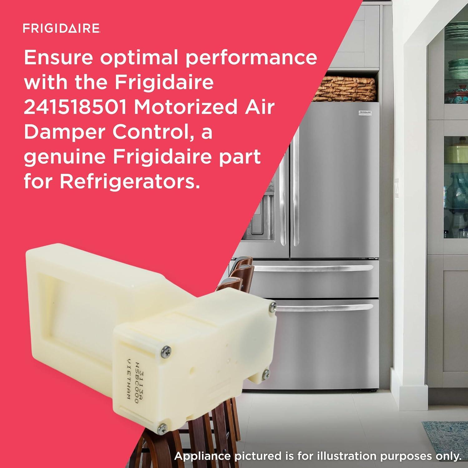 imageFrigidaire 241518501 Motorized Air Damper Control for Refrigerators White