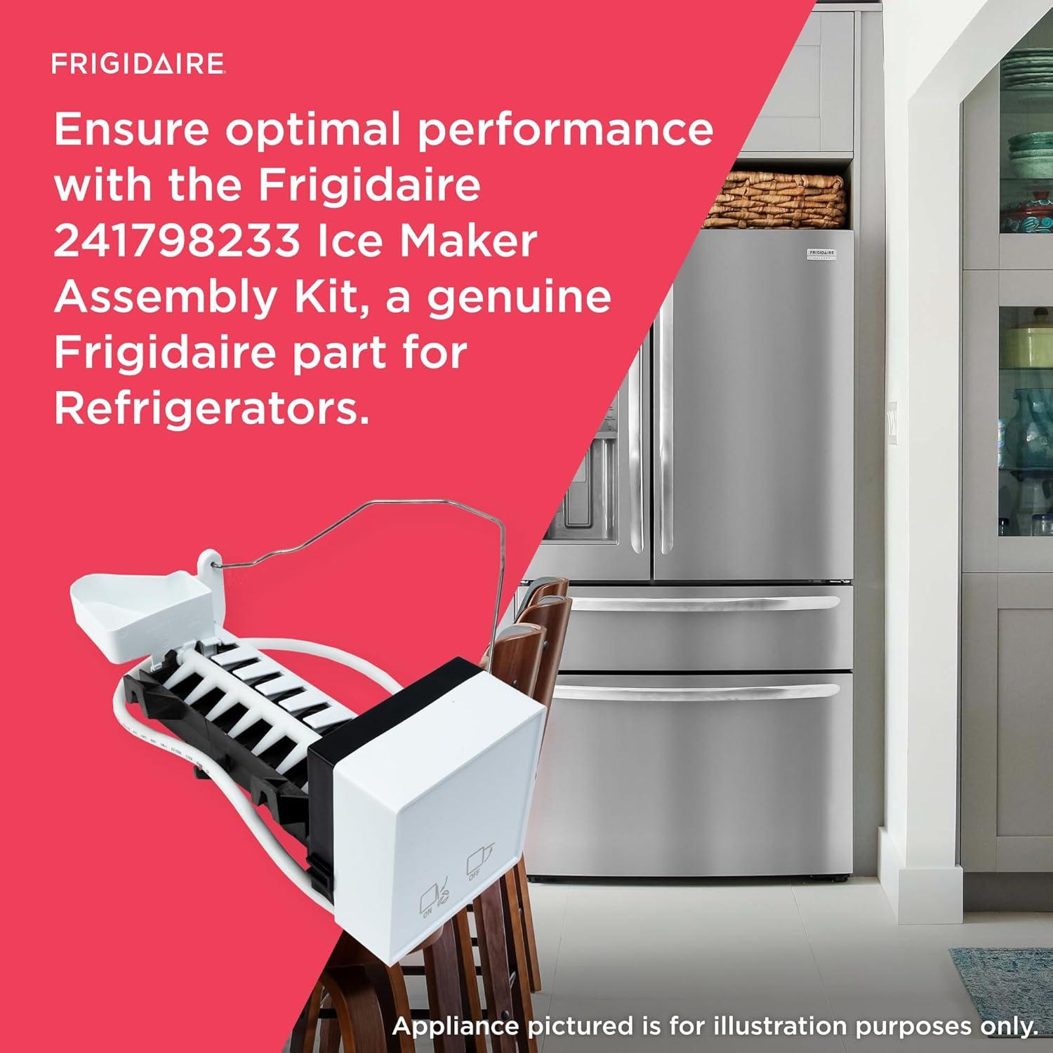 imageFrigidaire 241798233 Ice Maker Assembly Kit for Refrigerators White