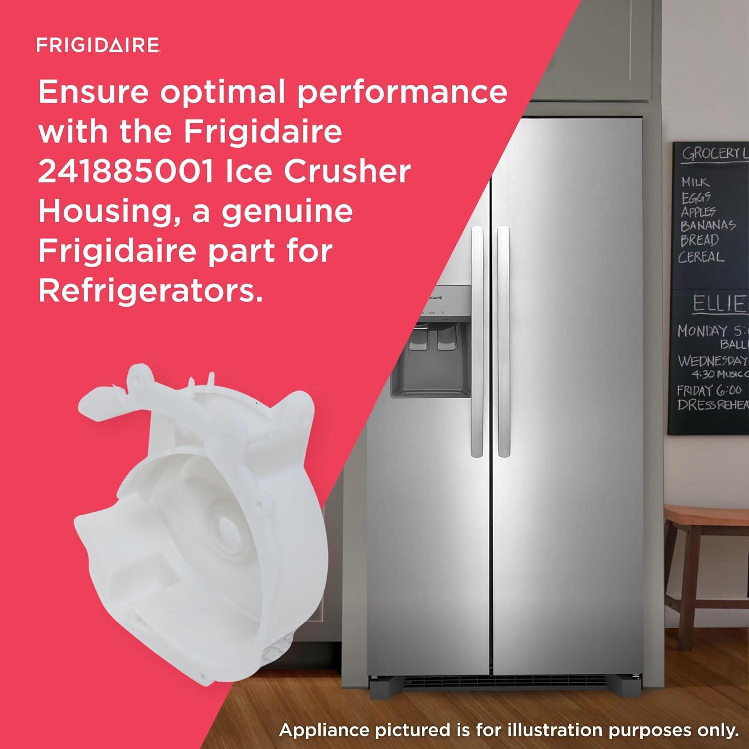 imageFrigidaire 241885001 Ice Crusher Housing for Refrigerators White