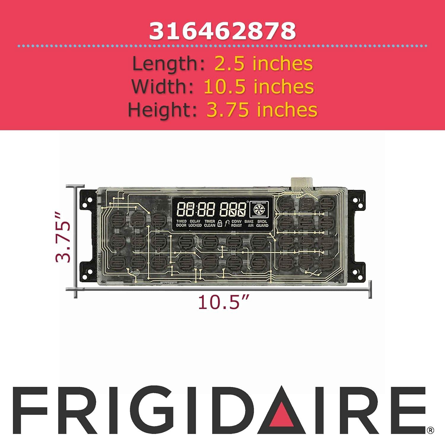 imageFrigidaire 316462878 Oven Control Board and Clock for Electric Ranges and Stoves Black