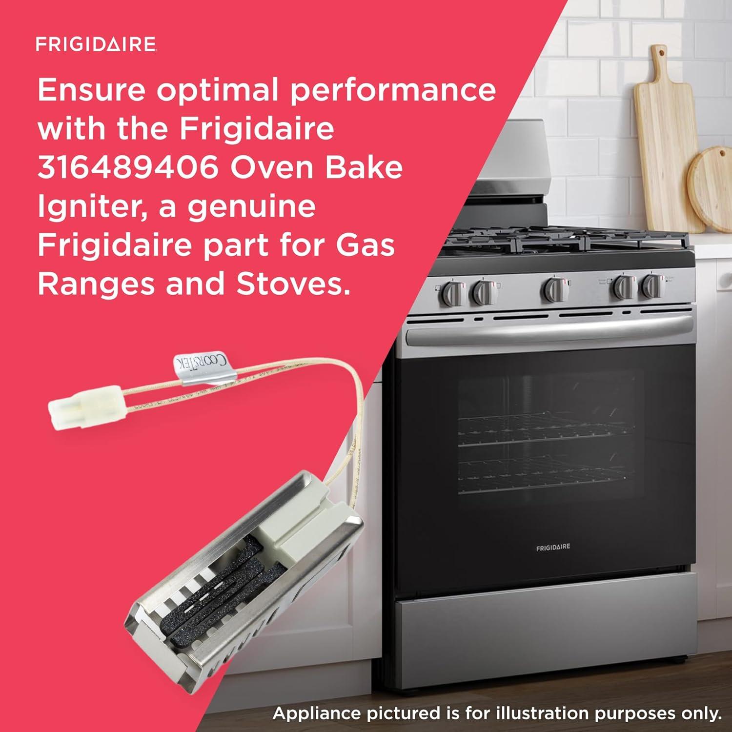imageFrigidaire 316489406 Oven Bake Igniter for Gas Ranges and Stoves