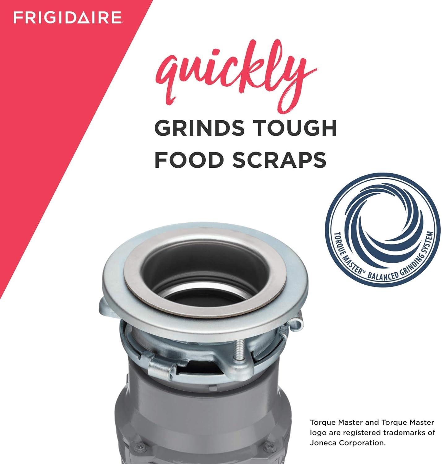 imageFrigidaire 34 HP Corded Garbage Disposal for Kitchen Sinks FF75DISPC105 HP