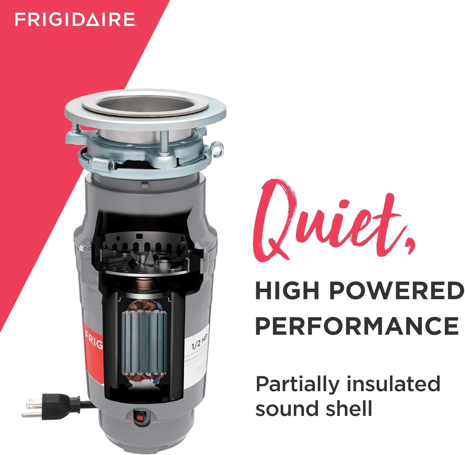 imageFrigidaire 34 HP Corded Garbage Disposal for Kitchen Sinks FF75DISPC105 HP