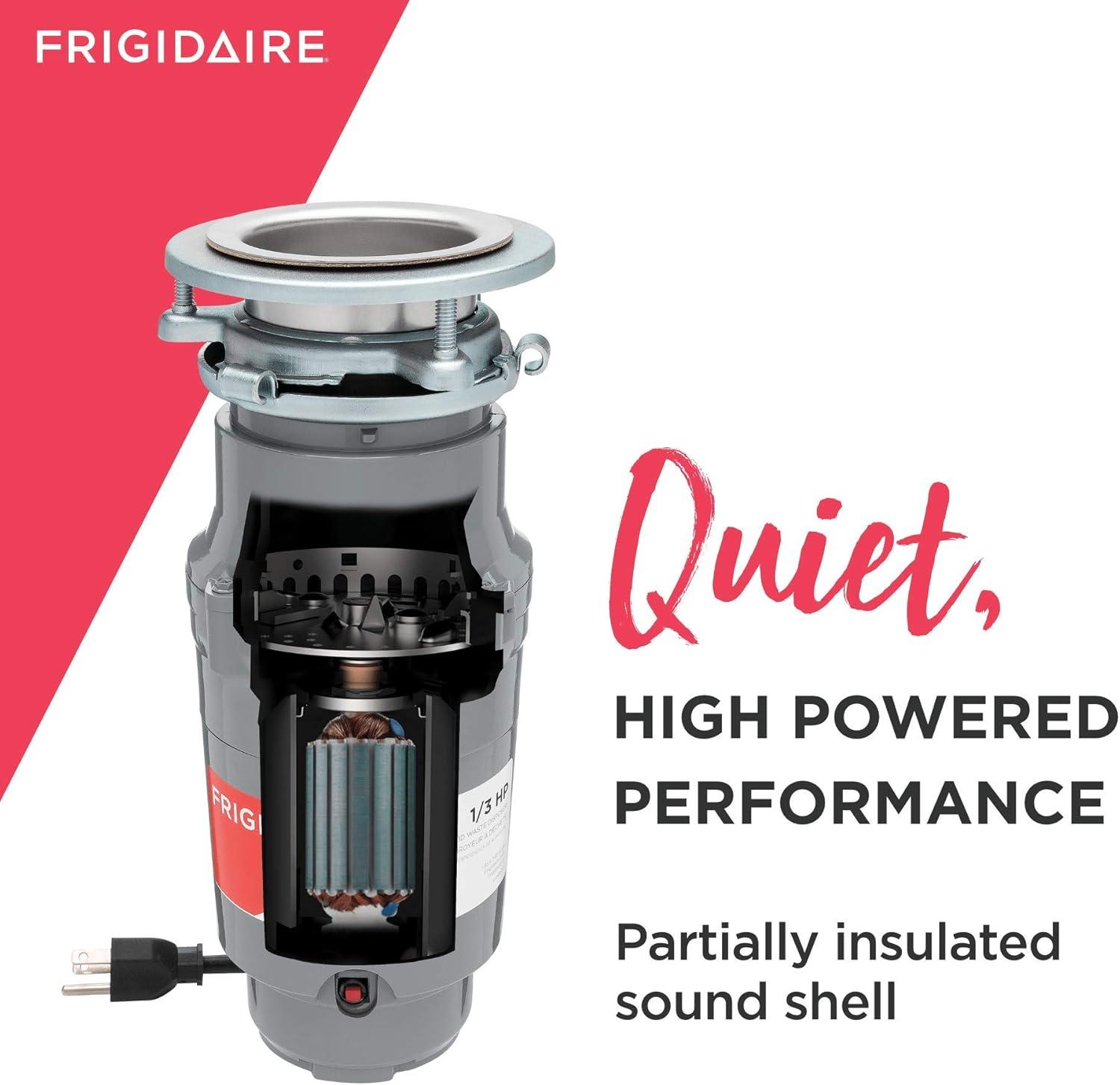 imageFrigidaire 34 HP Corded Garbage Disposal for Kitchen Sinks FF75DISPC113 HP