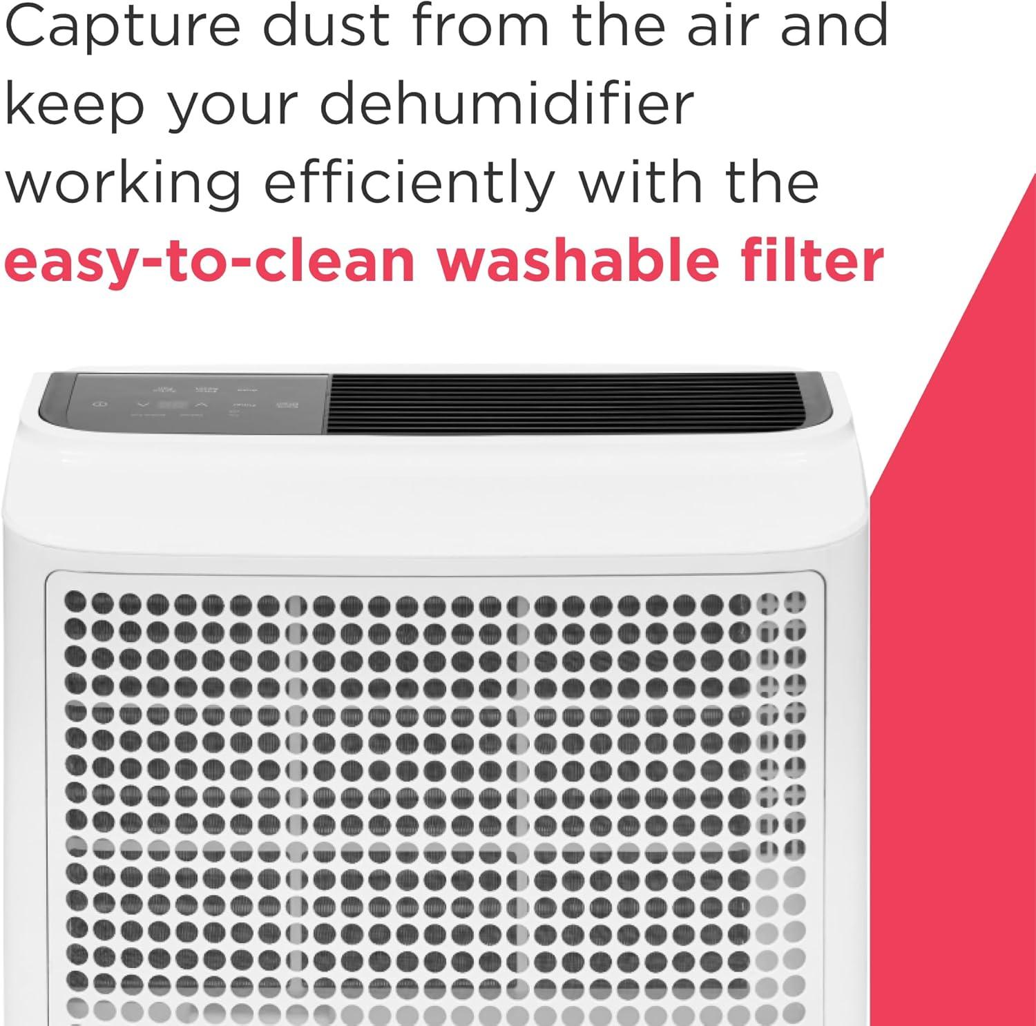 imageFrigidaire 35Pint Portable Dehumidifier with WiFi and Energy Star Certification for SmallMediumLarge Rooms ampamp Basements Custom Humidity Control Auto Shut Off White60 Pint New 2025