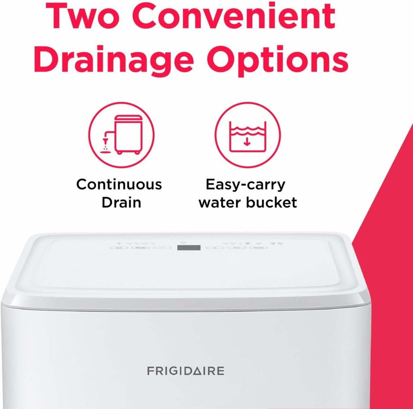 imageFrigidaire 35Pint Portable Dehumidifier with WiFi and Energy Star Certification for SmallMediumLarge Rooms ampamp Basements Custom Humidity Control Auto Shut Off White35 Pint 2026 Energy Star