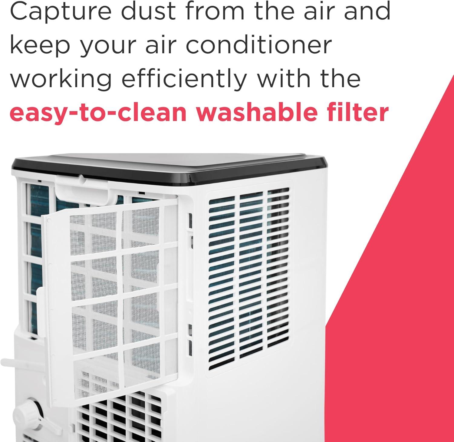 imageFrigidaire 3in1 Smart Portable Room Air Conditioner with WiFi 12000 BTU Ashrae 8000 BTU DOE Cools Up to 550 Sq Ft Quiet Operation White5500 BTU