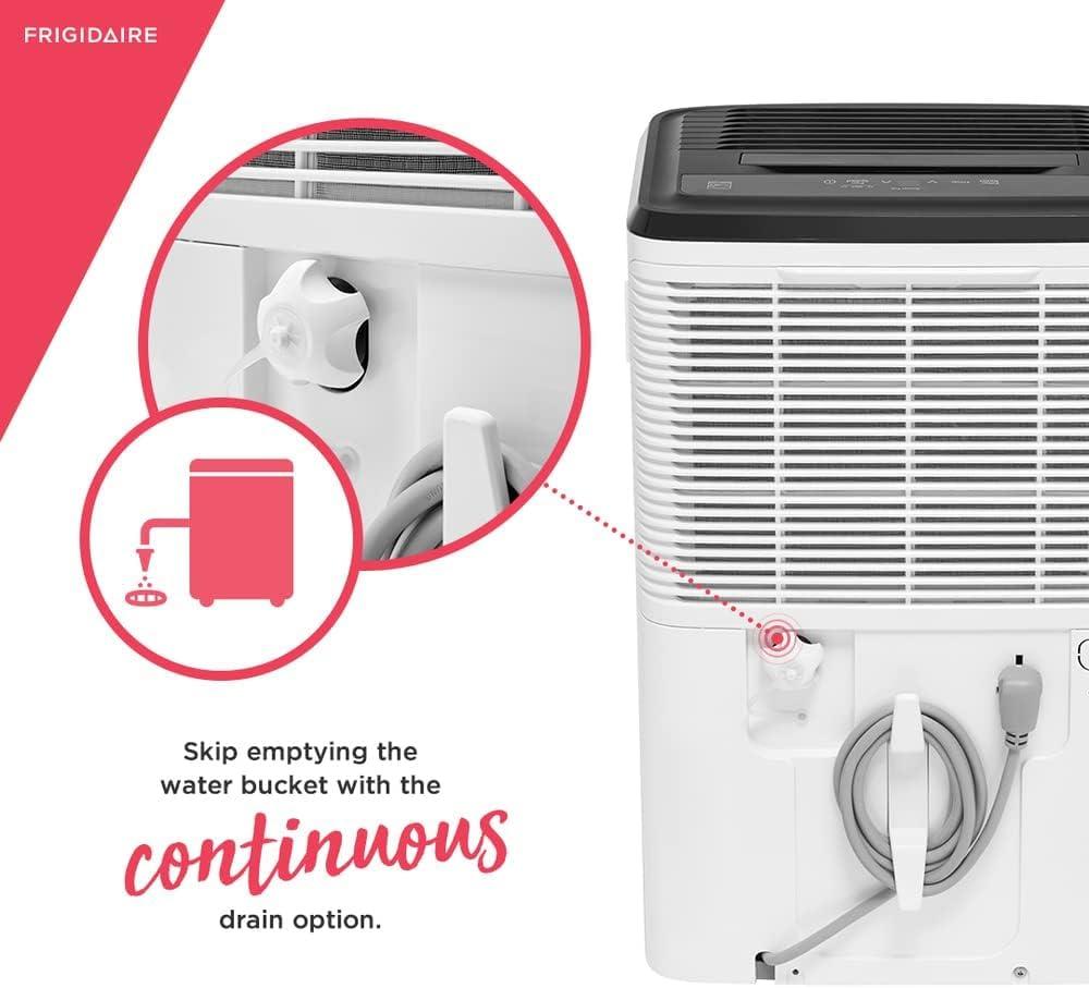 imageFrigidaire 50 Pint Dehumidifier 4500 Square Foot Coverage Ideal for Large Rooms and Basements 17 Gallon Bucket Capacity35 Pint
