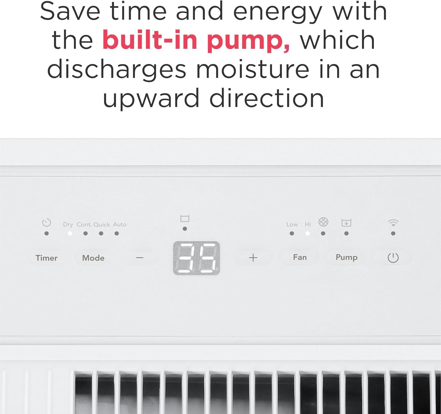 imageFrigidaire 50 Pint Dehumidifier 4500 Square Foot Coverage Ideal for Large Rooms and Basements 17 Gallon Bucket Capacity50 Pint w Pump New 2025