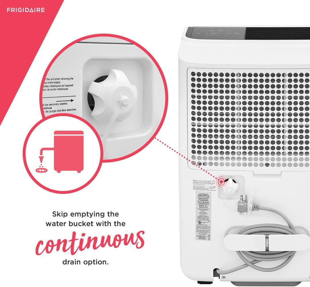 imageFrigidaire 50 Pint Dehumidifier 4500 Square Foot Coverage Ideal for Large Rooms and Basements 17 Gallon Bucket Capacity60 Pint New 2024
