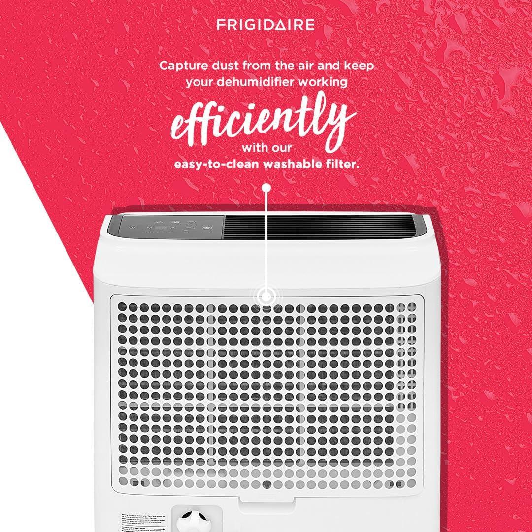 imageFrigidaire 50 Pint Dehumidifier 4500 Square Foot Coverage Ideal for Large Rooms and Basements 17 Gallon Bucket Capacity60 Pint New 2024
