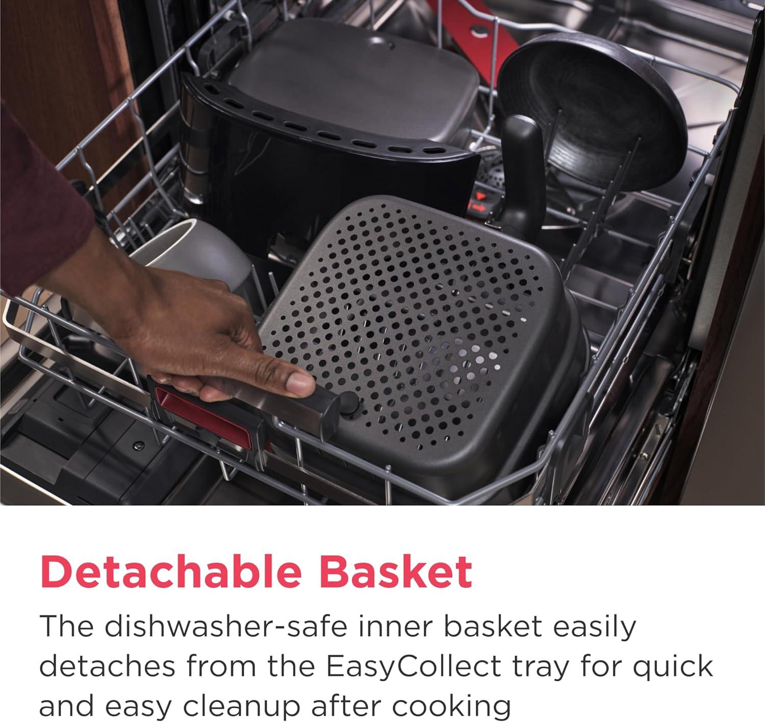 imageFrigidaire 5in1 Air Fryer Combo Oven with Viewing Window Large 126 QT Capacity Digital Display 5 Cooking Modes 7 Recipe Presets Automatic Shake Reminder PFASFree Cooking Surfaces Black31 Air Fryer