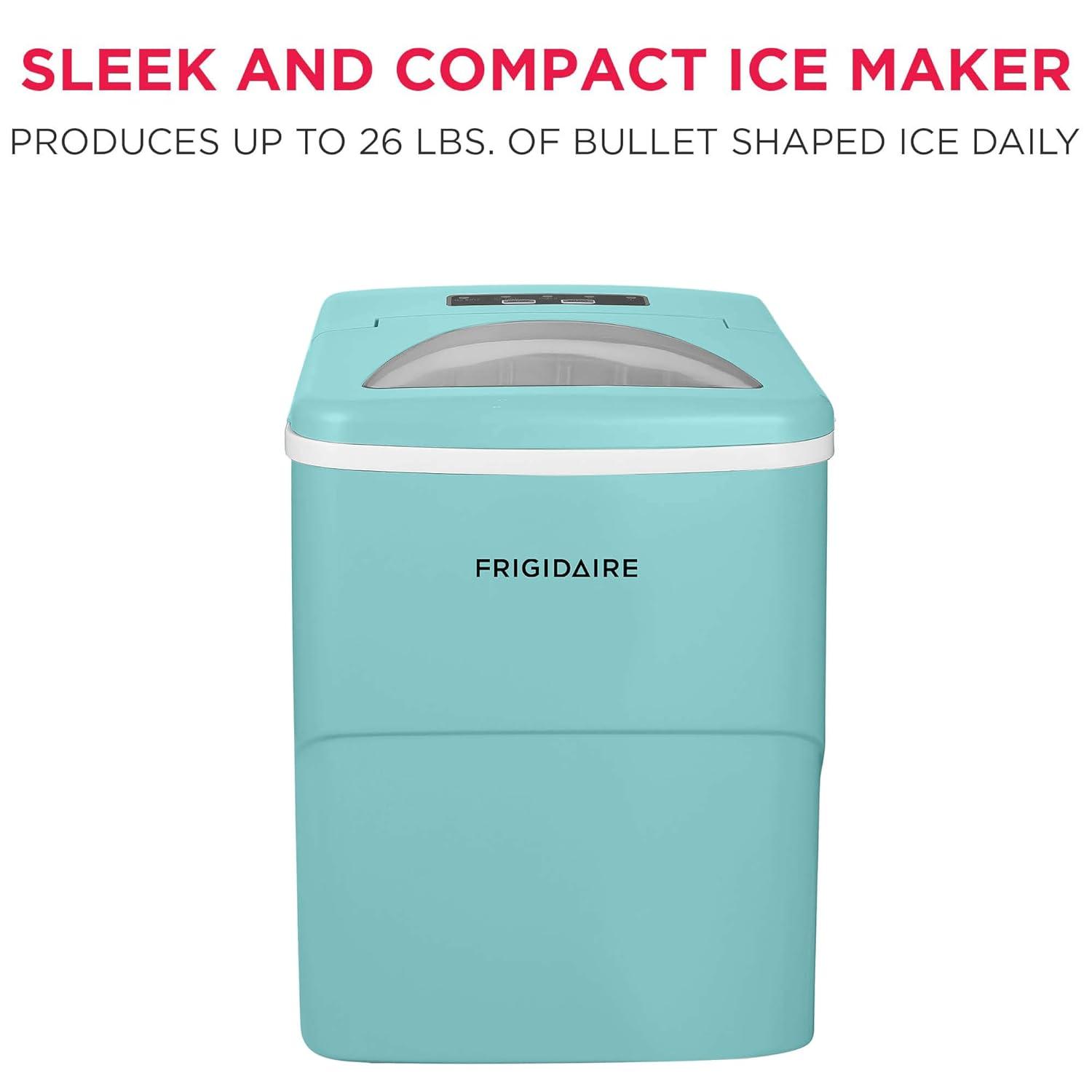 imageFrigidaire EFIC108Blue Compact Ice Maker Countertop Portable 26 lb per Day BlueBlue