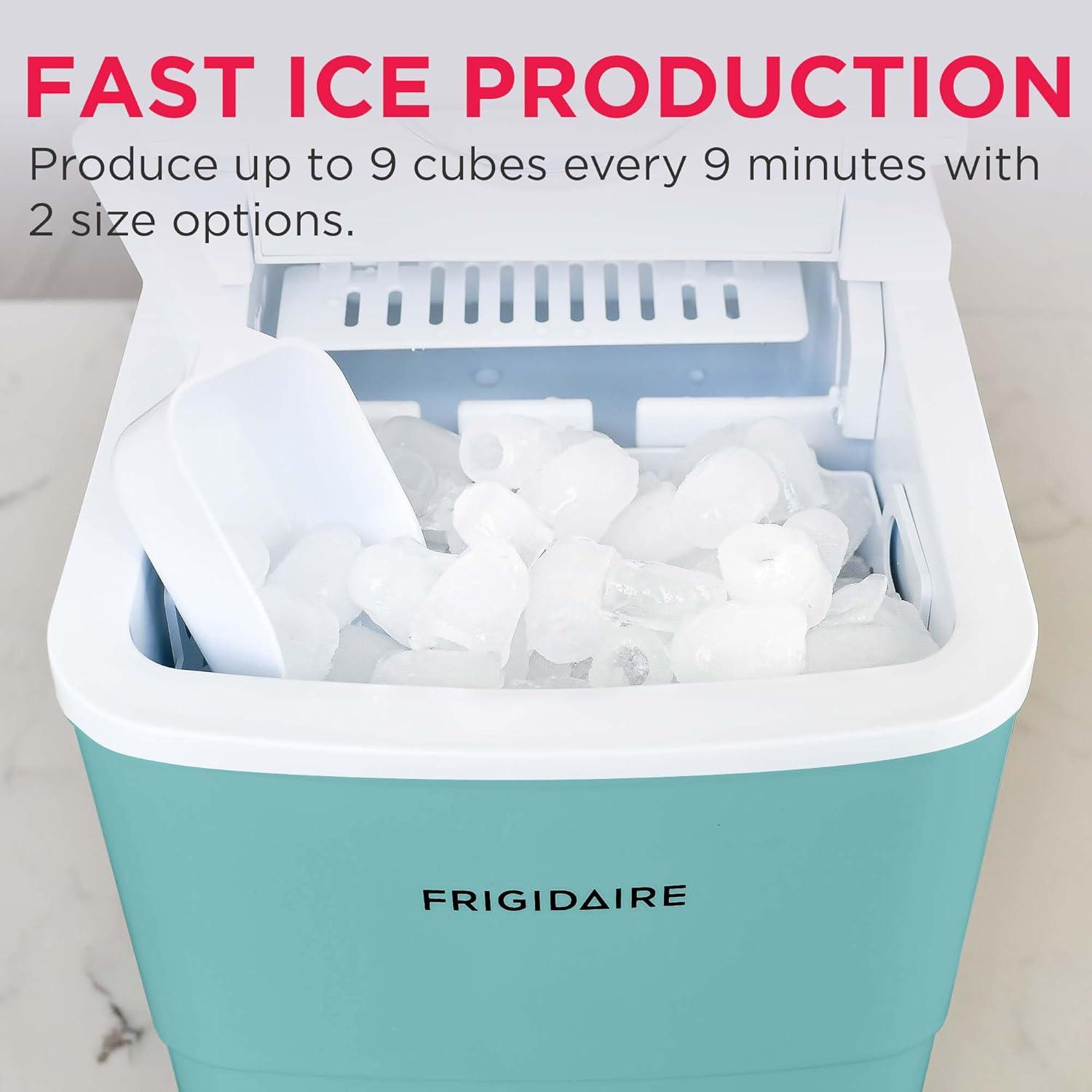 imageFrigidaire EFIC108Blue Compact Ice Maker Countertop Portable 26 lb per Day BlueBlue