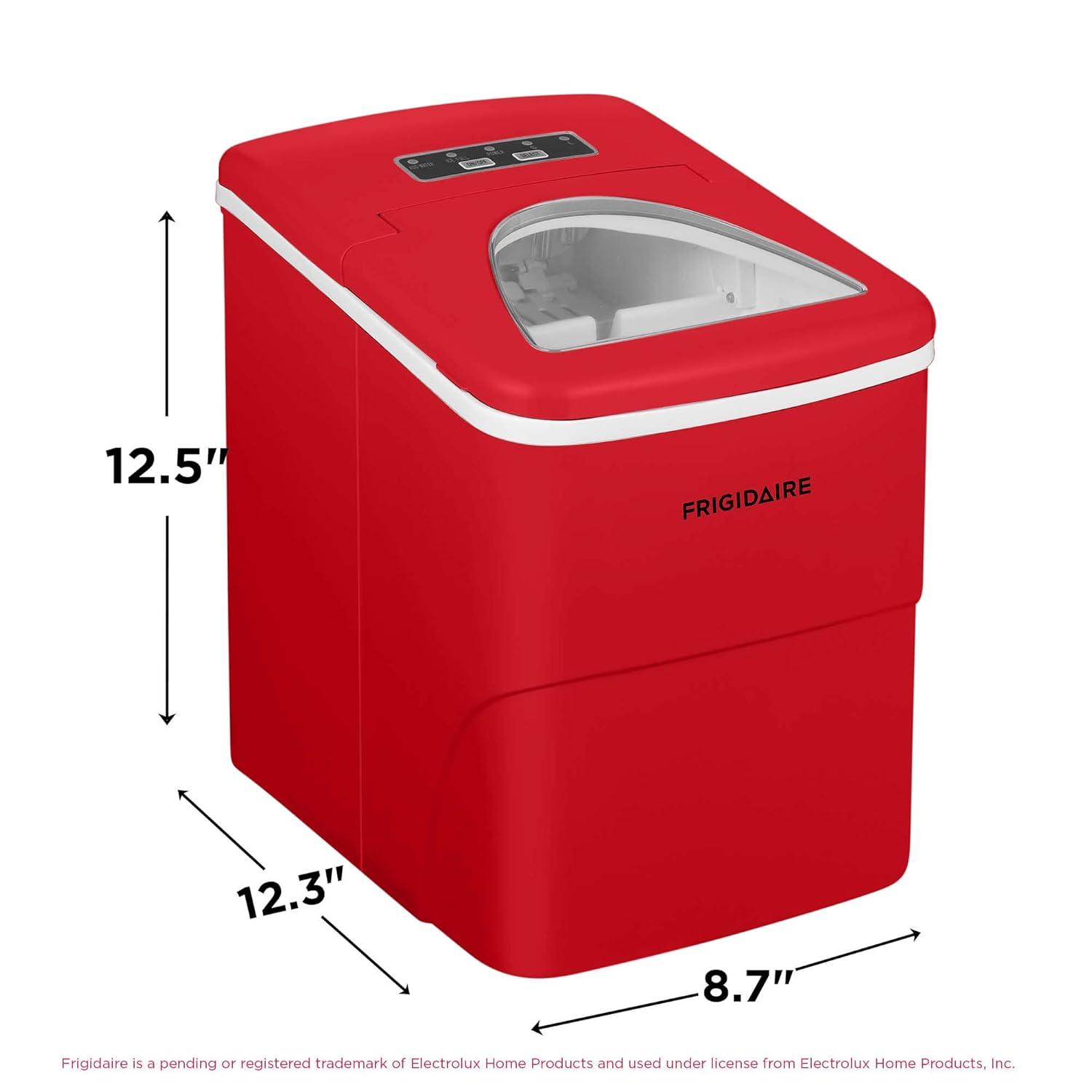 imageFrigidaire EFIC108Blue Compact Ice Maker Countertop Portable 26 lb per Day BlueRed