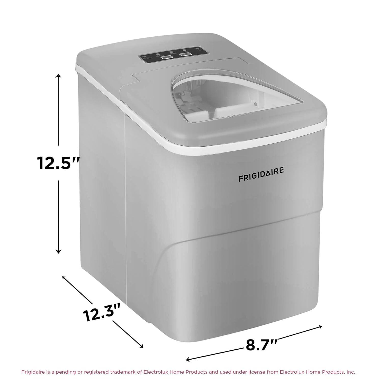 imageFrigidaire EFIC108Blue Compact Ice Maker Countertop Portable 26 lb per Day BlueSilver
