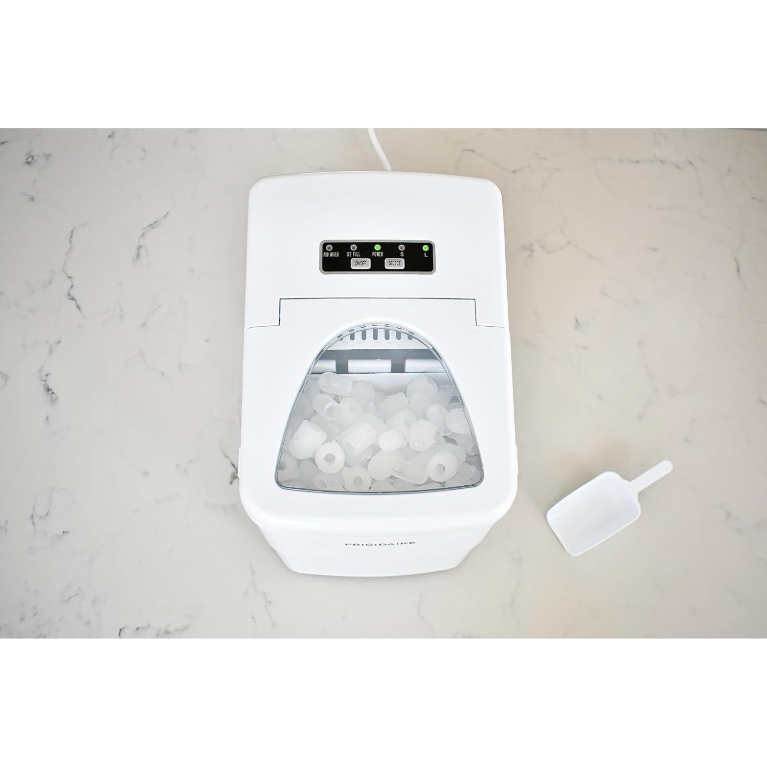 imageFrigidaire EFIC108Blue Compact Ice Maker Countertop Portable 26 lb per Day BlueWhite