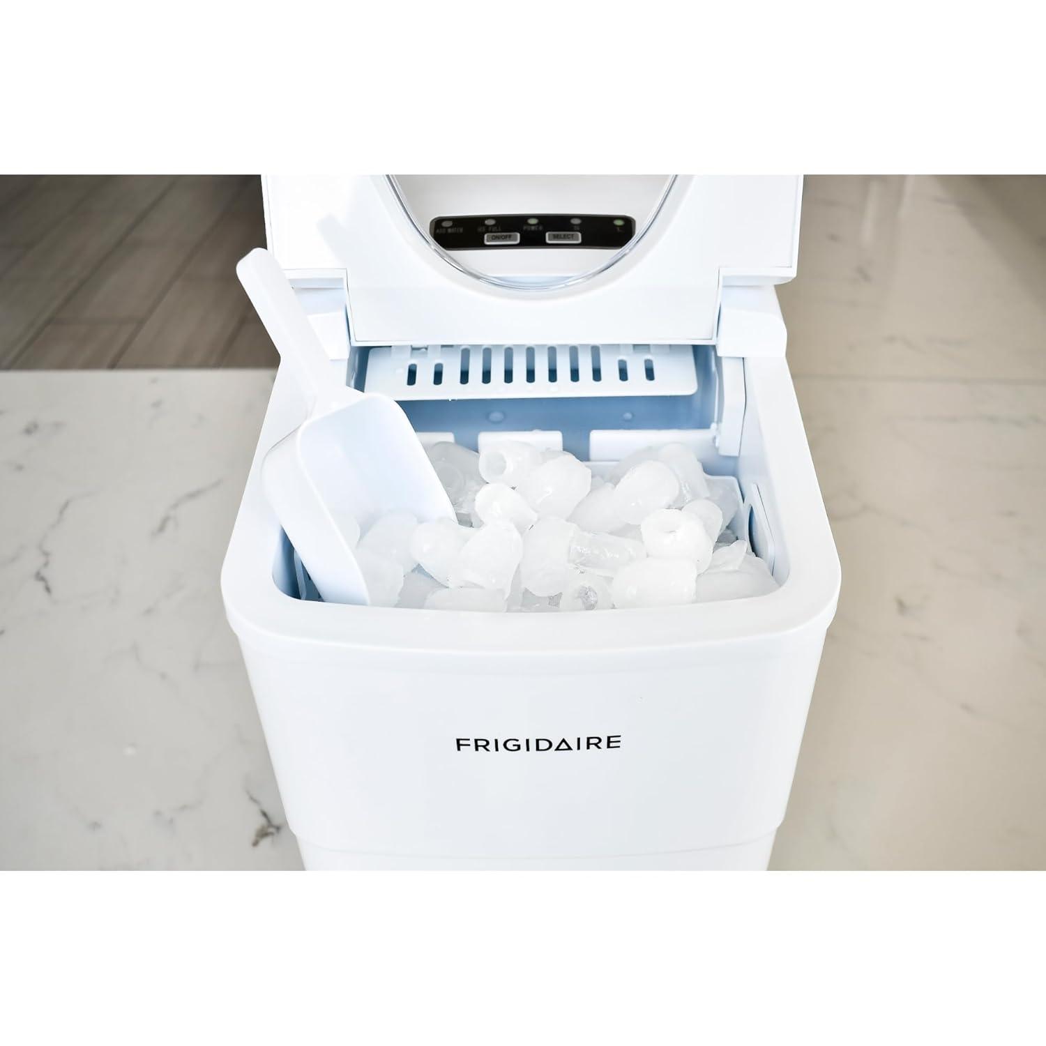imageFrigidaire EFIC108Blue Compact Ice Maker Countertop Portable 26 lb per Day BlueWhite