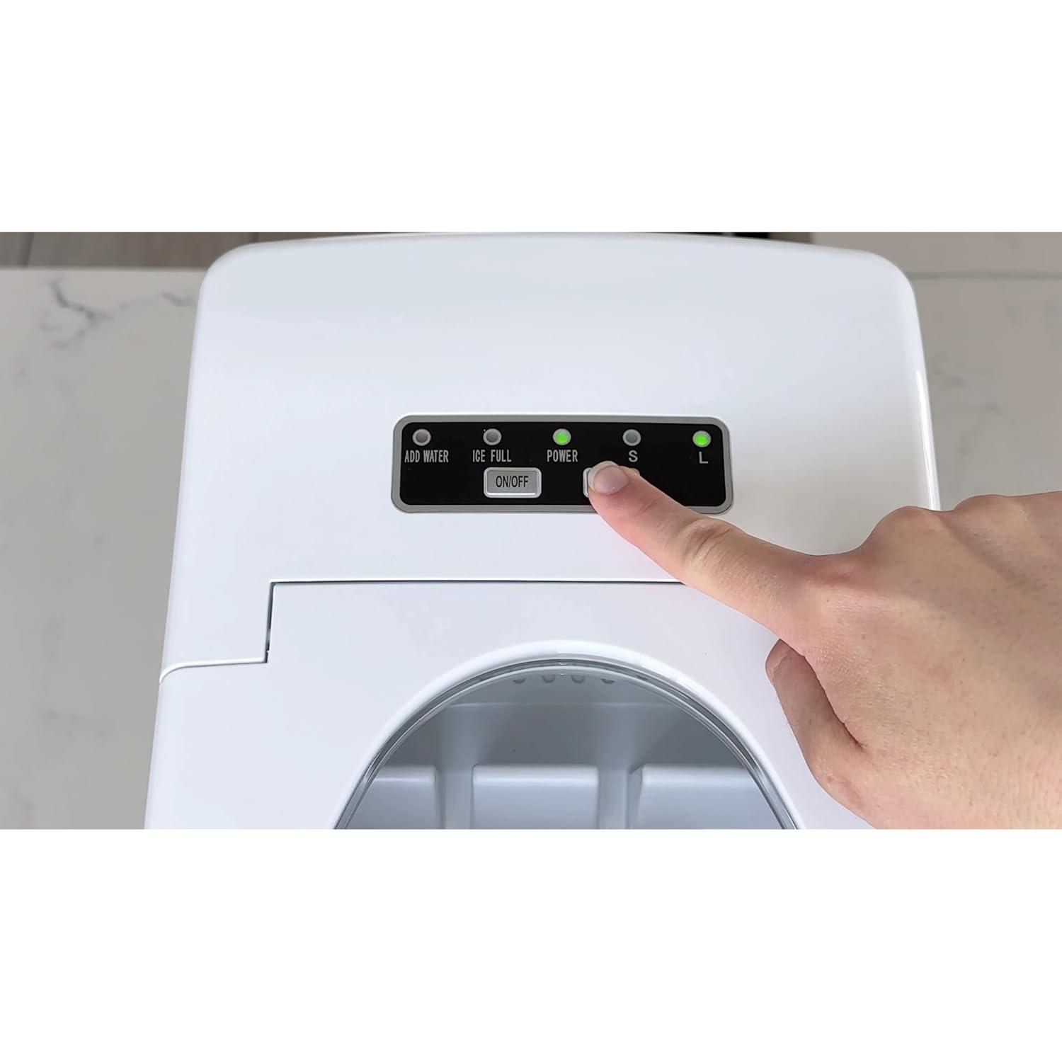 imageFrigidaire EFIC108Blue Compact Ice Maker Countertop Portable 26 lb per Day BlueWhite