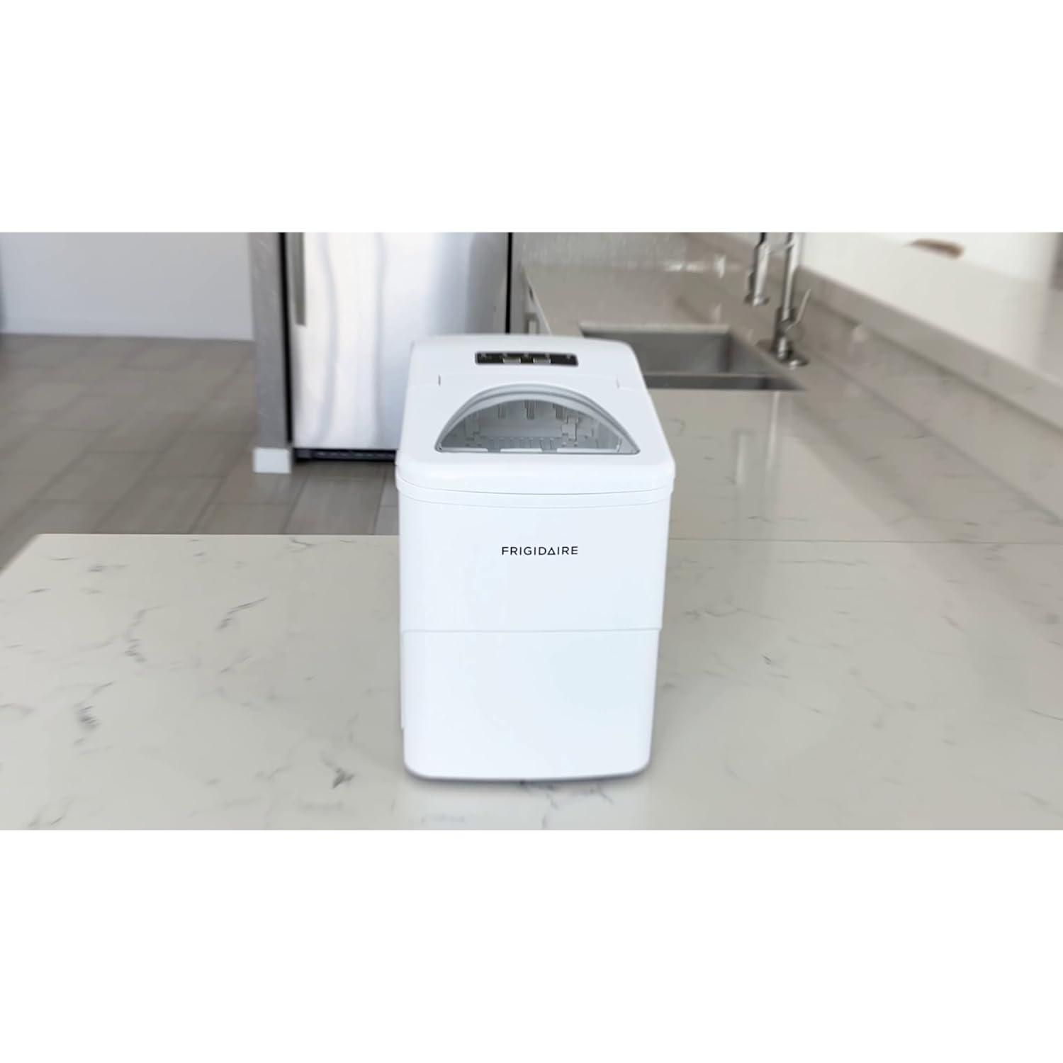 imageFrigidaire EFIC108Blue Compact Ice Maker Countertop Portable 26 lb per Day BlueWhite