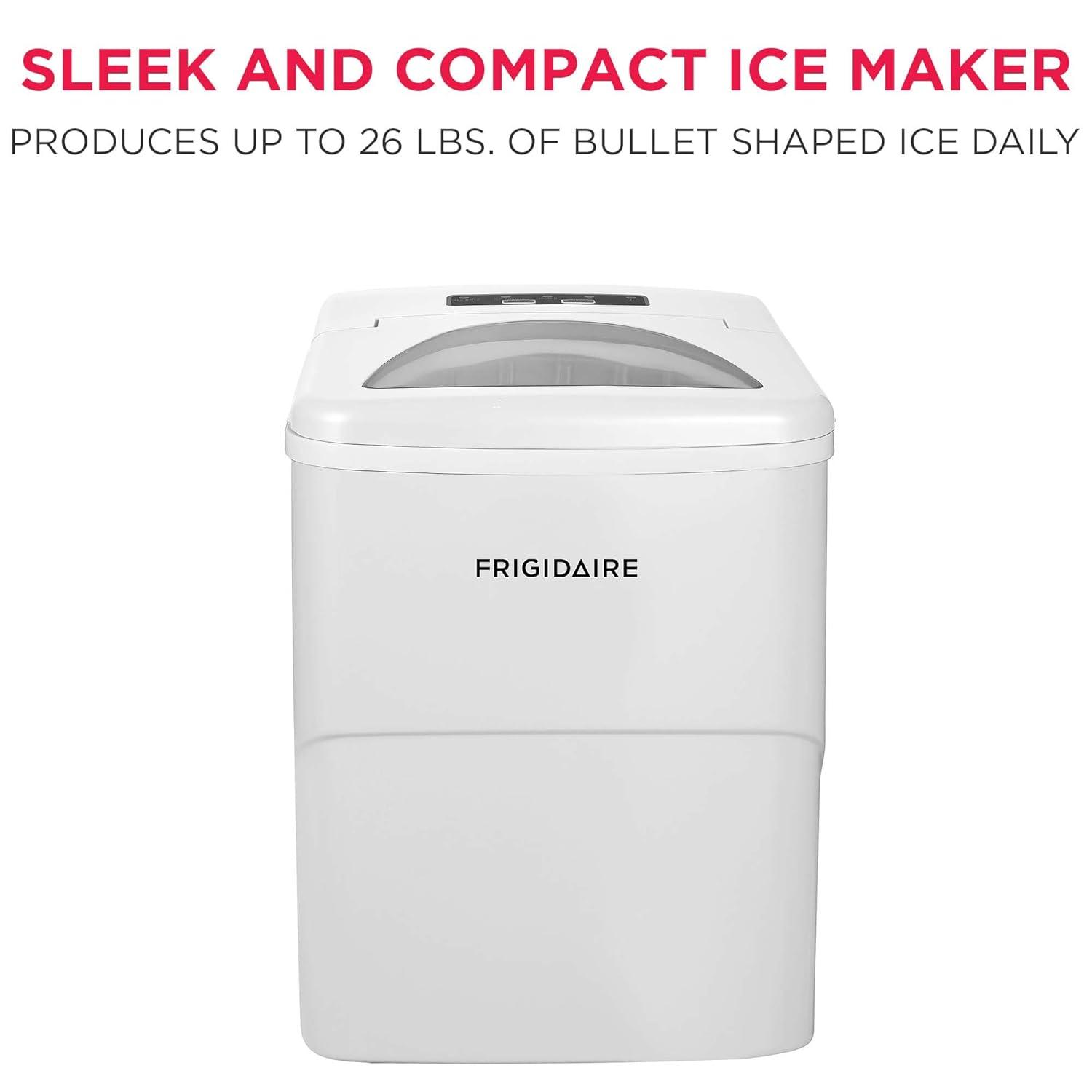 imageFrigidaire EFIC108Blue Compact Ice Maker Countertop Portable 26 lb per Day BlueWhite
