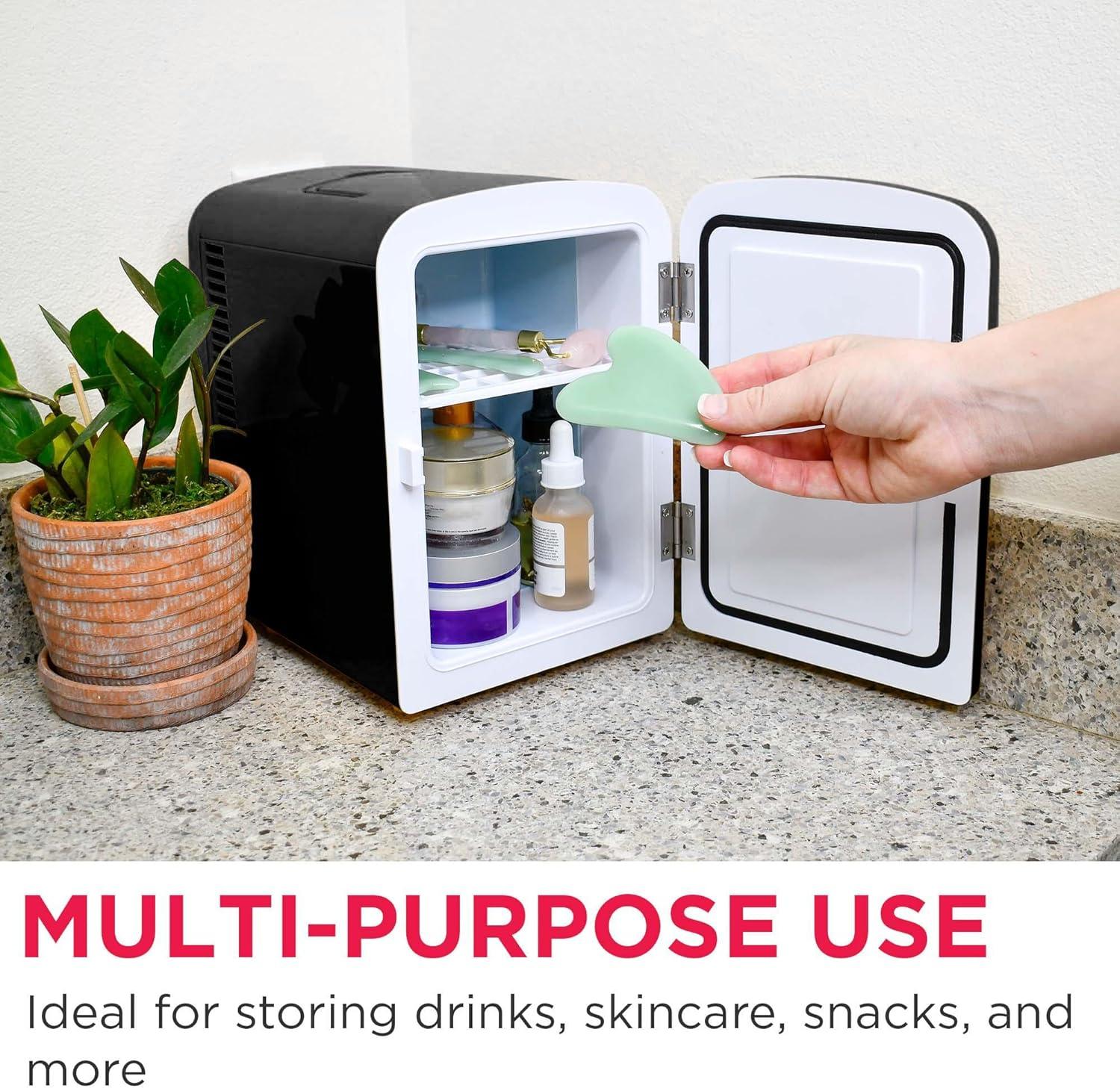 imageFrigidaire EFMIS151 Mini Portable Compact Personal Home Office Fridge Cooler BUILT IN SPEAKER 4L Capacity Chills Six 12 oz Cans 100 FreonFree ampamp Eco FriendlyBlack