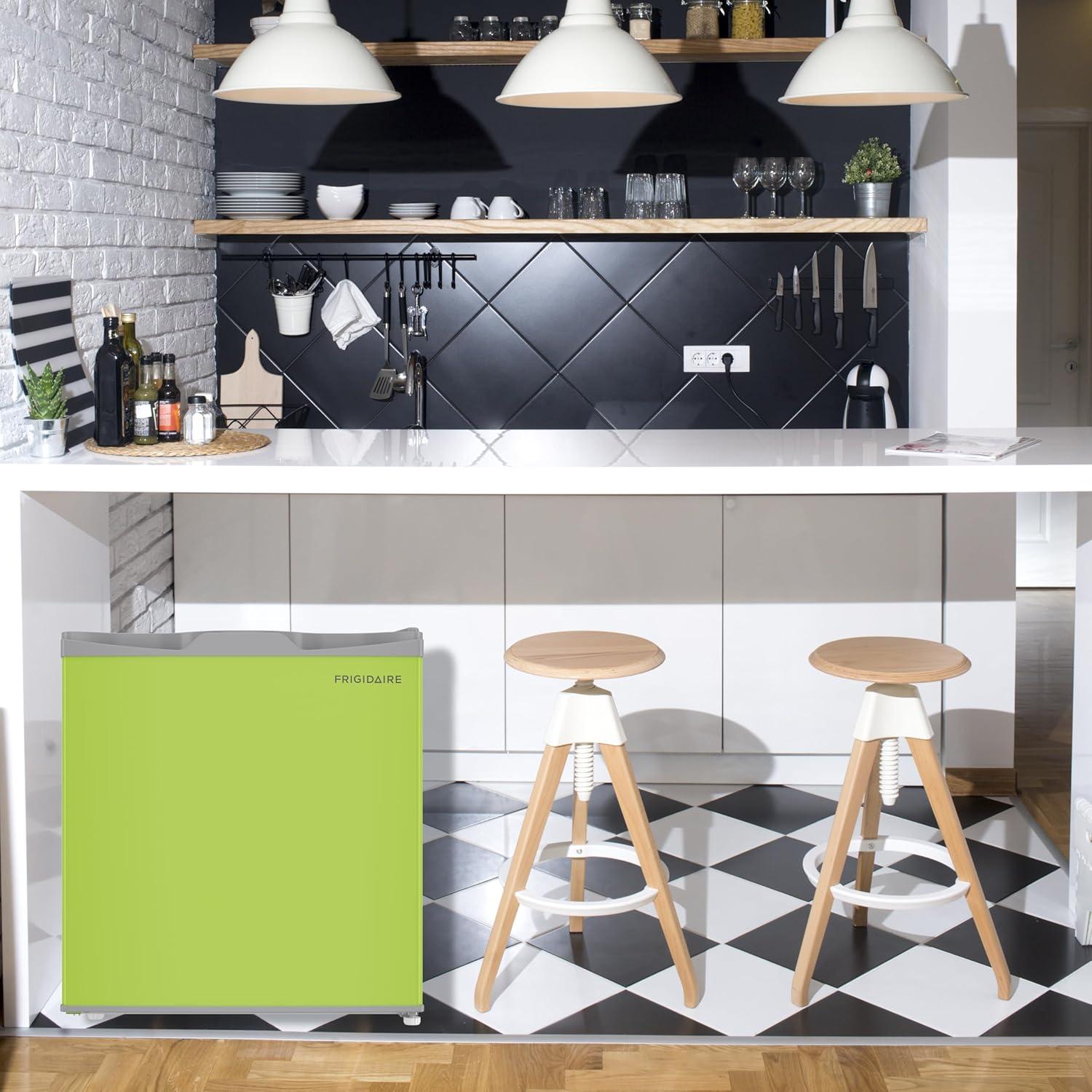 imageFrigidaire EFR115RED 16 Cu Ft Compact Fridge for Office Dorm Room Mancave or RV RedGreen