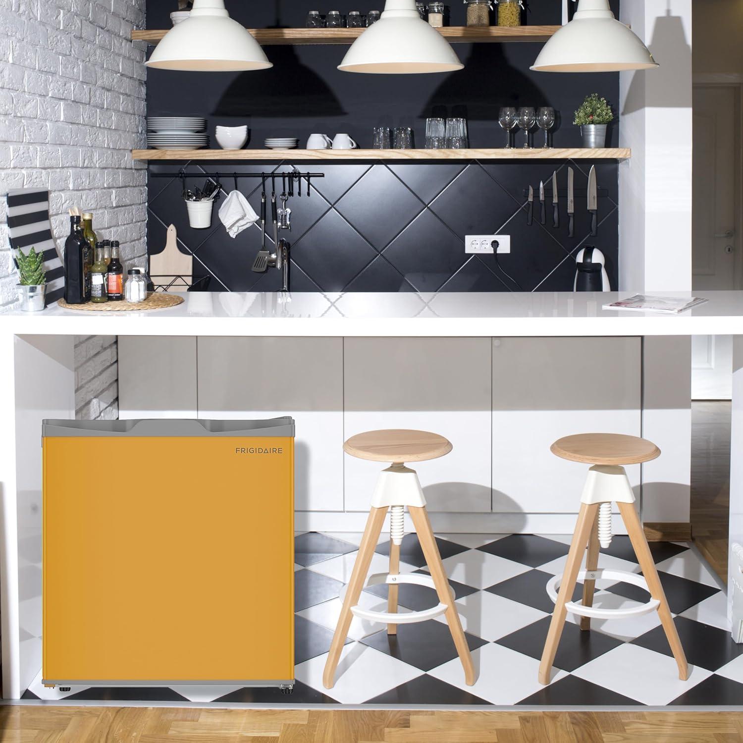 imageFrigidaire EFR115RED 16 Cu Ft Compact Fridge for Office Dorm Room Mancave or RV RedOrange