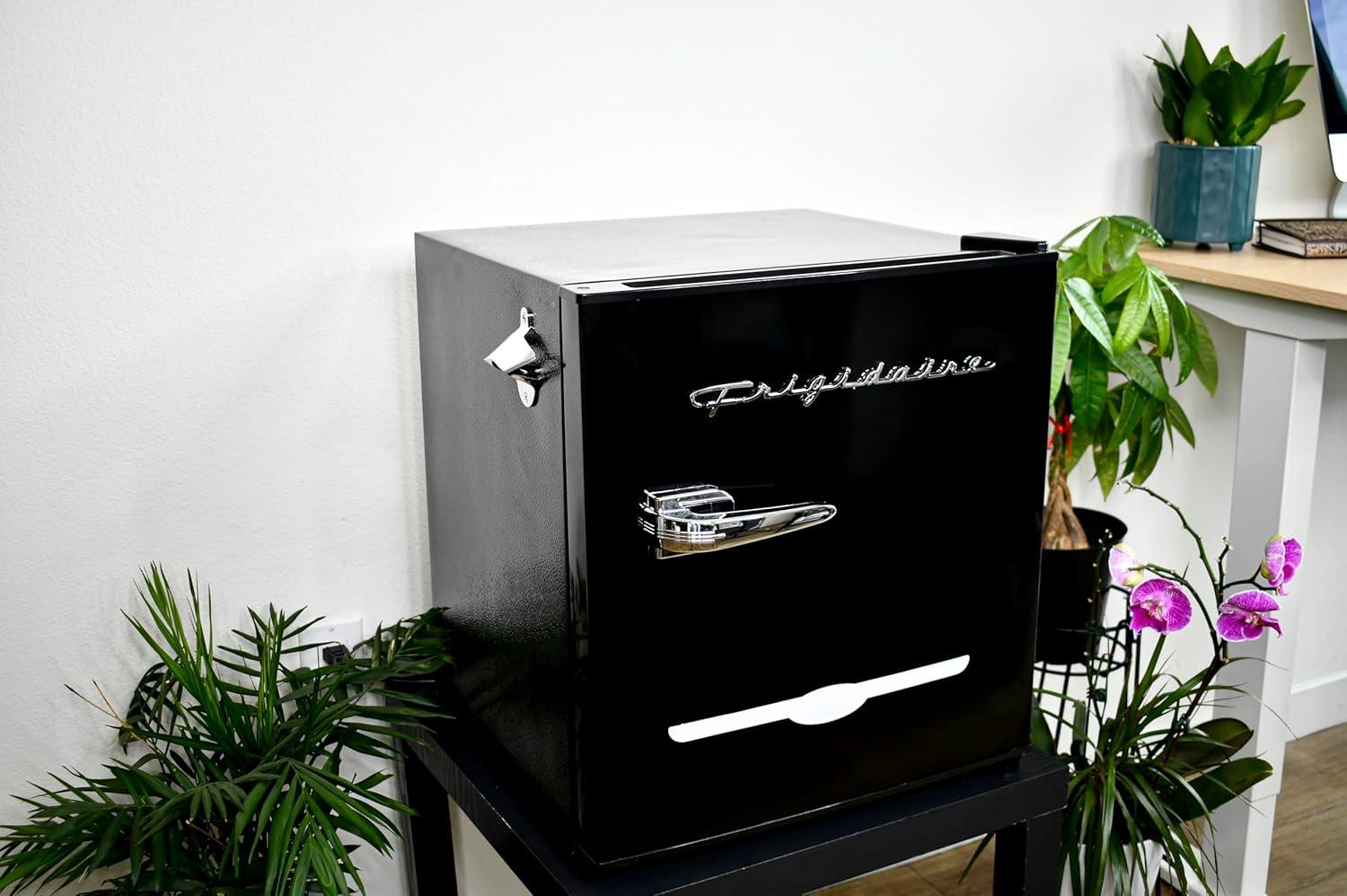 imageFrigidaire EFR176 16 cu ft Retro Bar Fridge with Side Bottle Opener BlueBlack