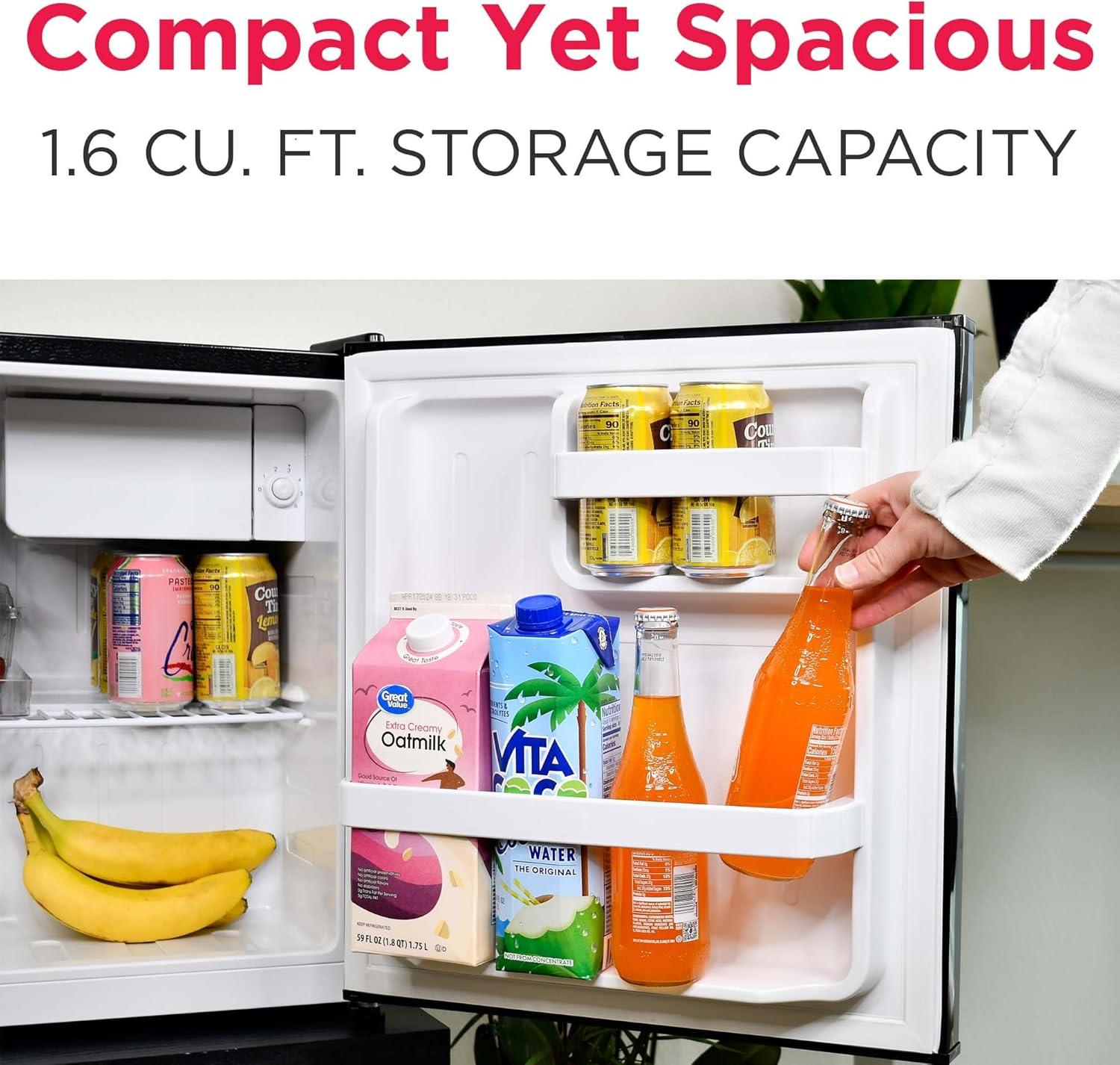 imageFrigidaire EFR176 16 cu ft Retro Bar Fridge with Side Bottle Opener BlueBlack