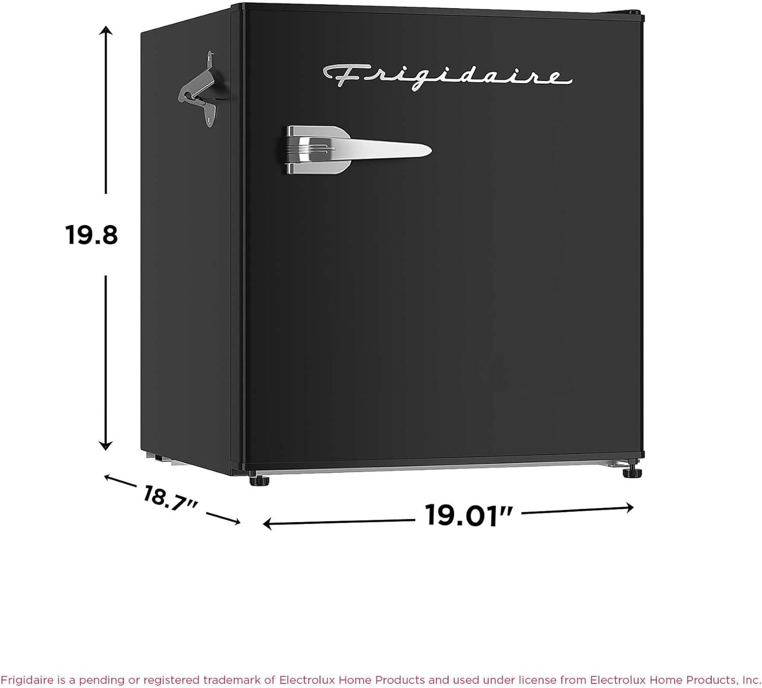 imageFrigidaire EFR176 16 cu ft Retro Bar Fridge with Side Bottle Opener BlueBlack