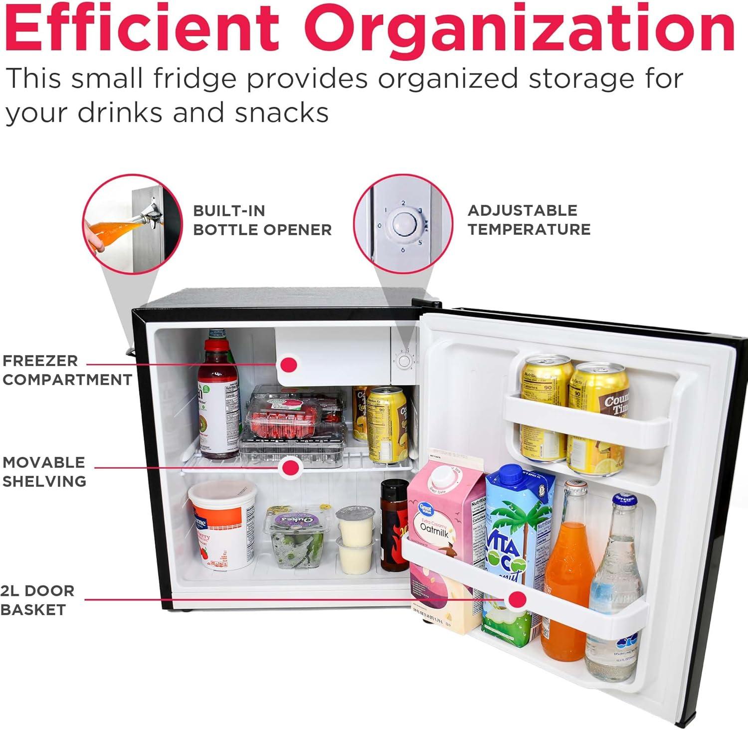 imageFrigidaire EFR176 16 cu ft Retro Bar Fridge with Side Bottle Opener BlueBlack